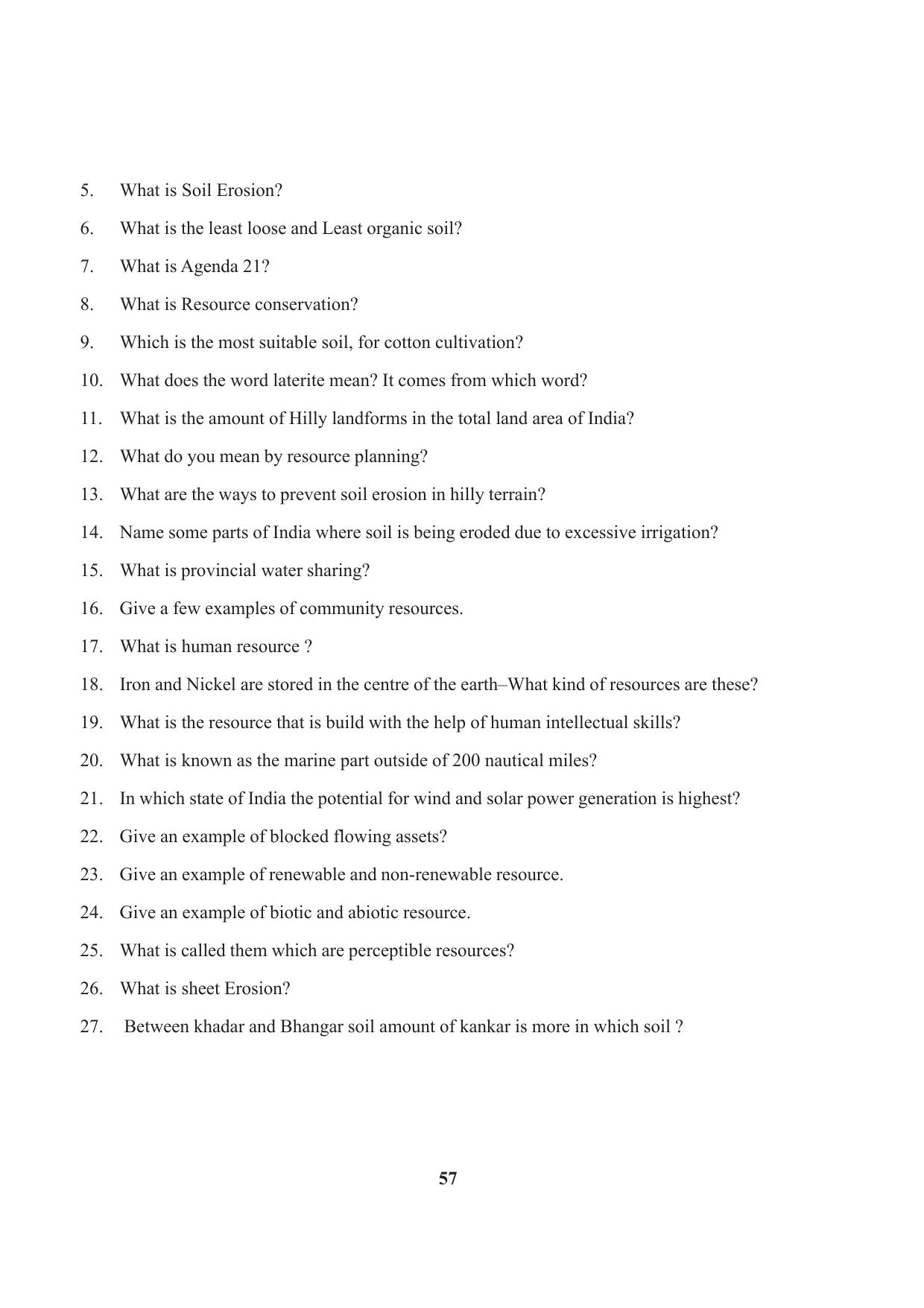 Tripura Board Class 10 Social Science English Version Workbooks - Page 57