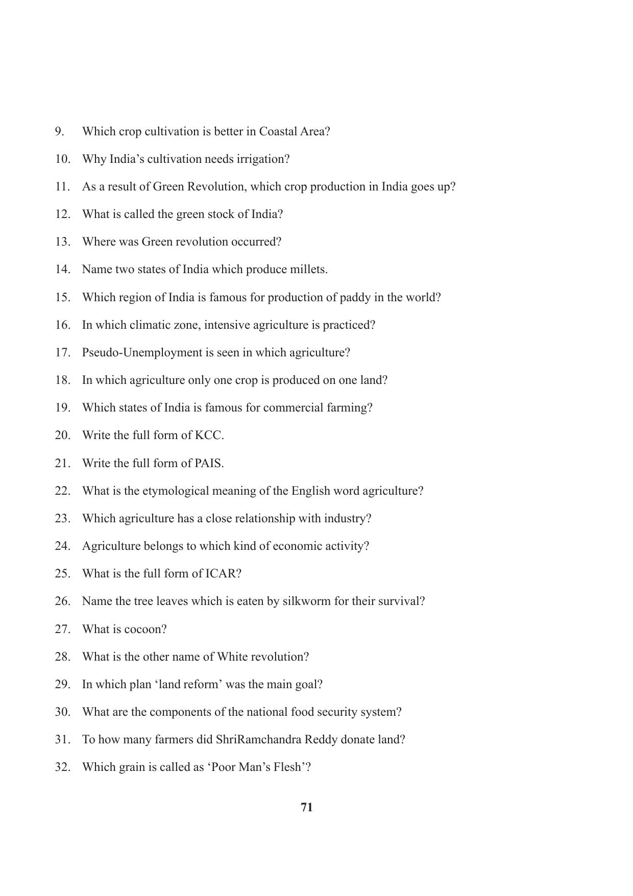 Tripura Board Class 10 Social Science English Version Workbooks - Page 71