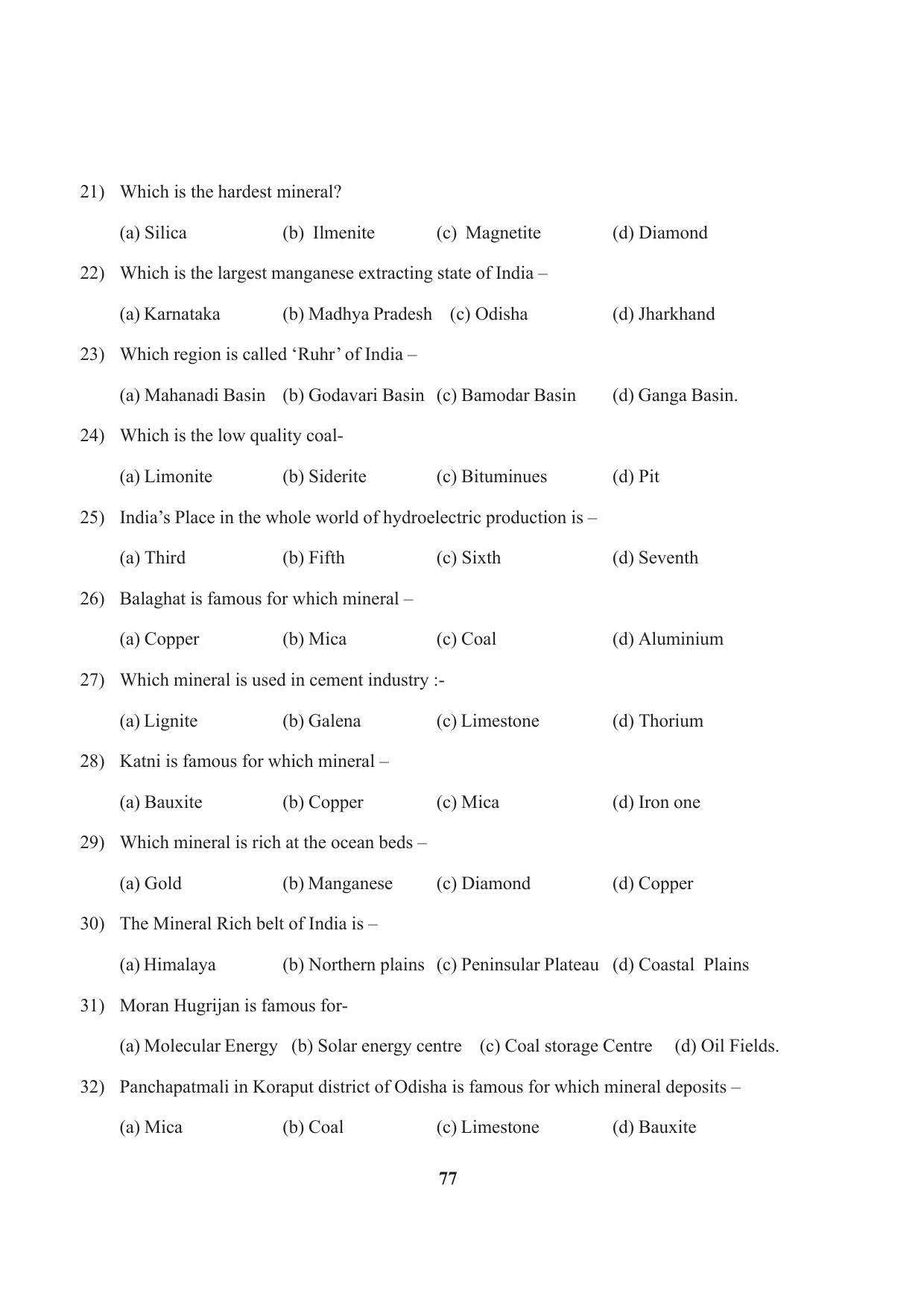 Tripura Board Class 10 Social Science English Version Workbooks - Page 77