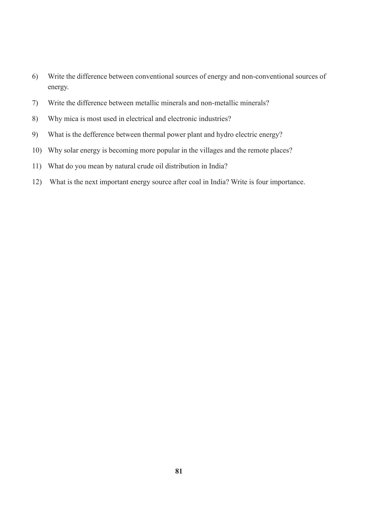 Tripura Board Class 10 Social Science English Version Workbooks - Page 81