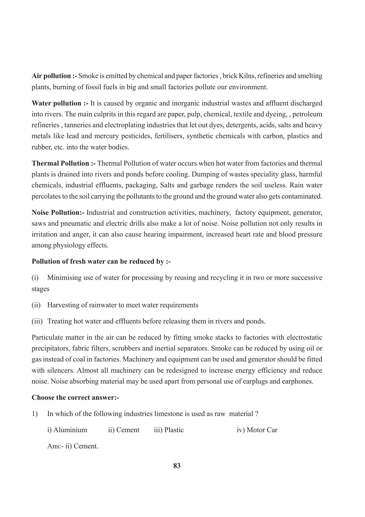 Tripura Board Class 10 Social Science English Version Workbooks - Page 83