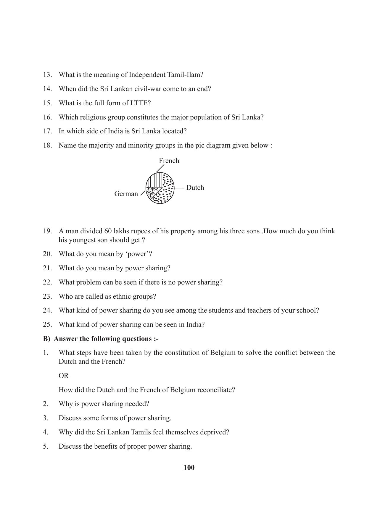 Tripura Board Class 10 Social Science English Version Workbooks - Page 100