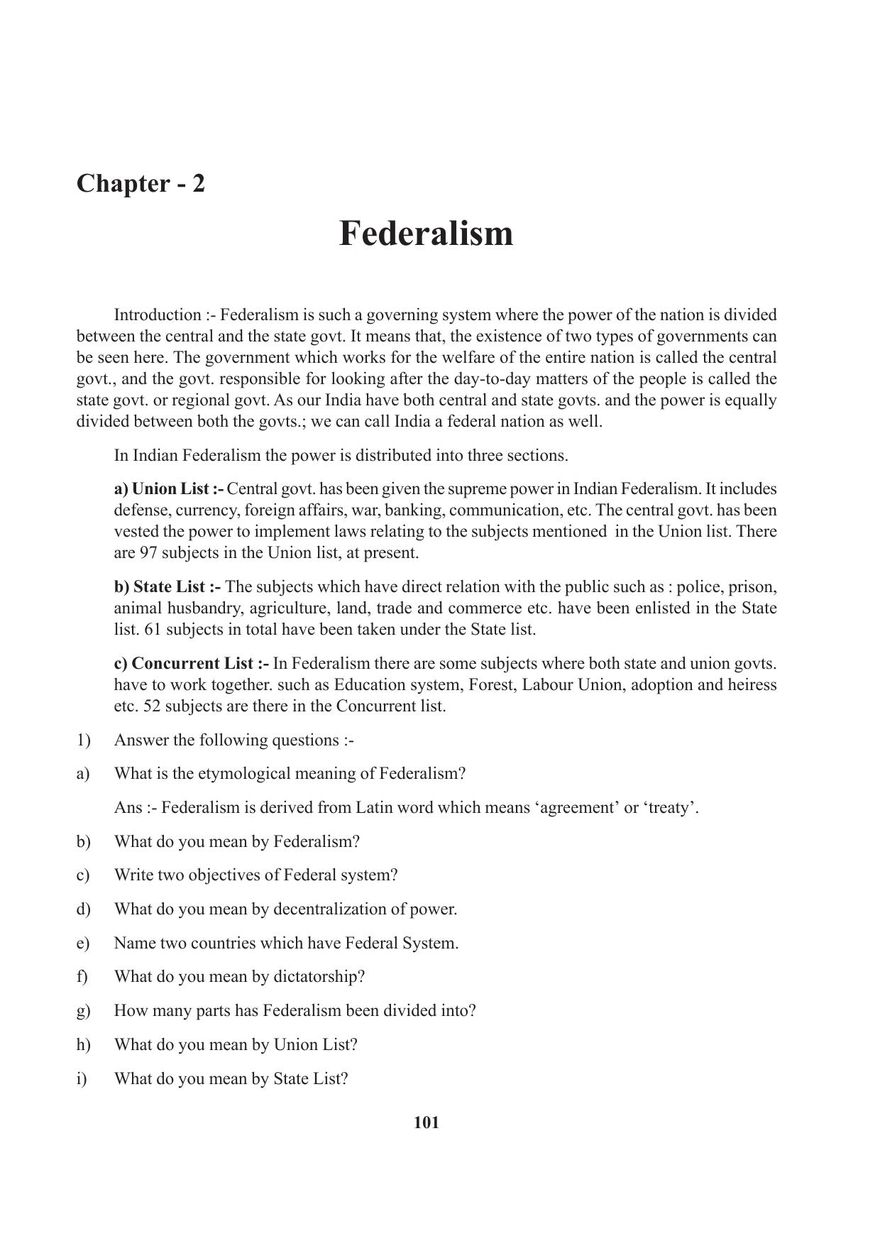 Tripura Board Class 10 Social Science English Version Workbooks - Page 101