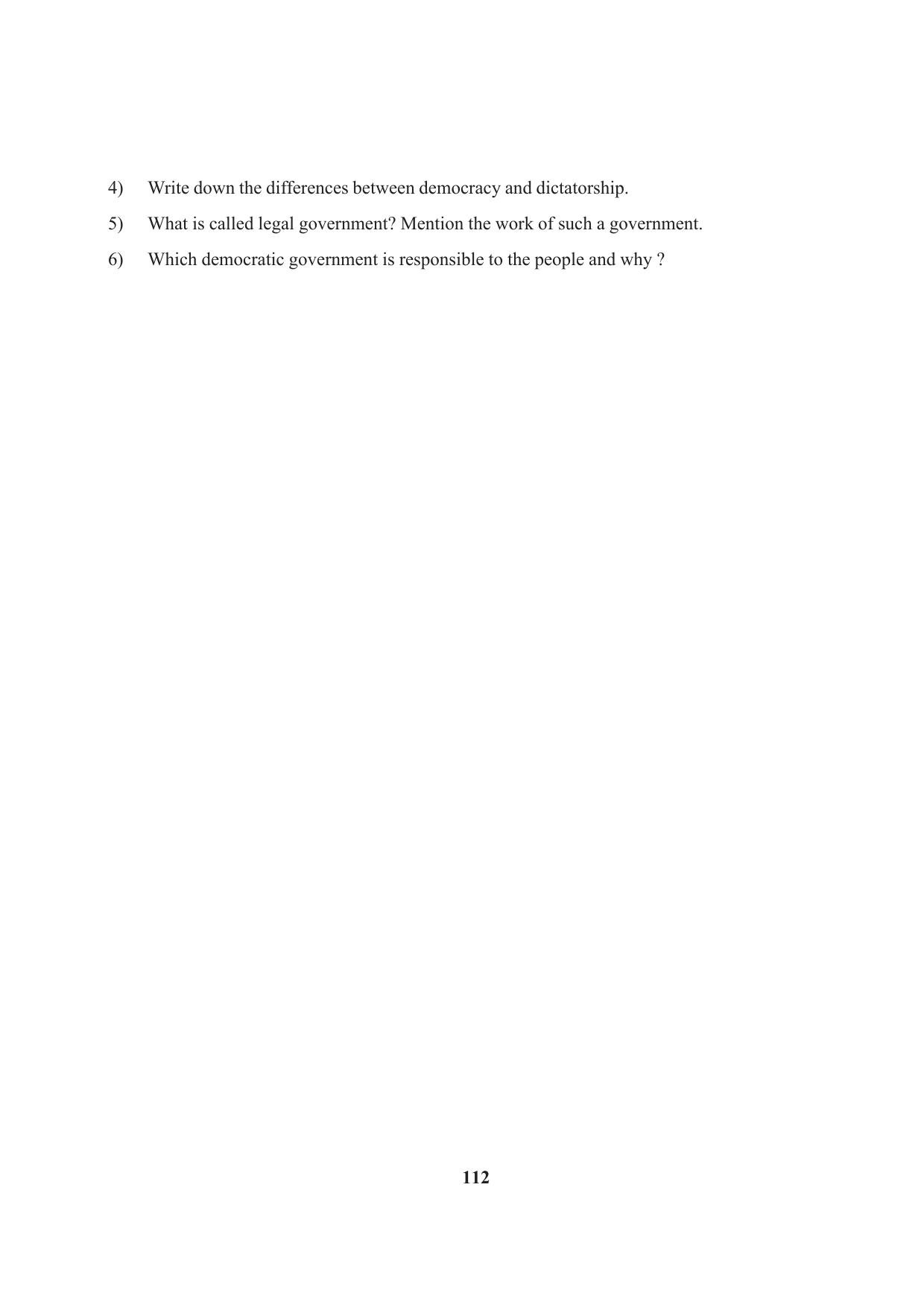 Tripura Board Class 10 Social Science English Version Workbooks - Page 112