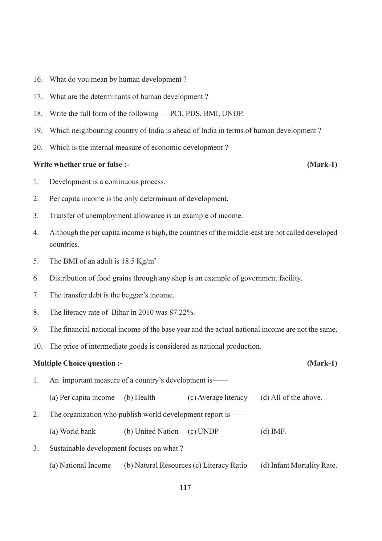 Tripura Board Class 10 Social Science English Version Workbooks - Page 117