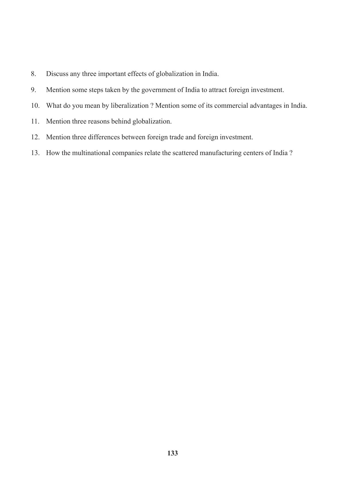 Tripura Board Class 10 Social Science English Version Workbooks - Page 133