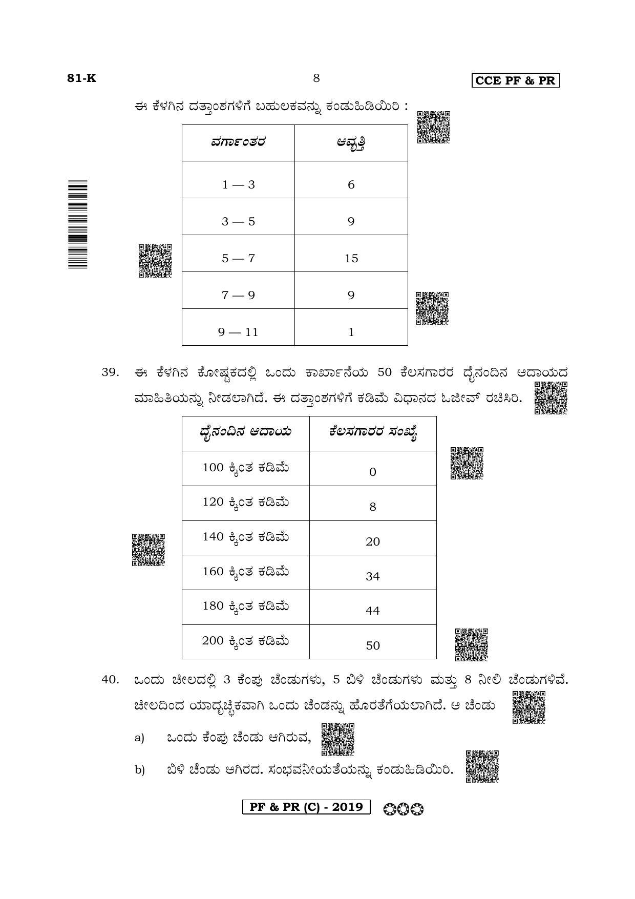 Karnataka SSLC Mathematics Kannada Medium-C Question Paper 2020 - Page 8