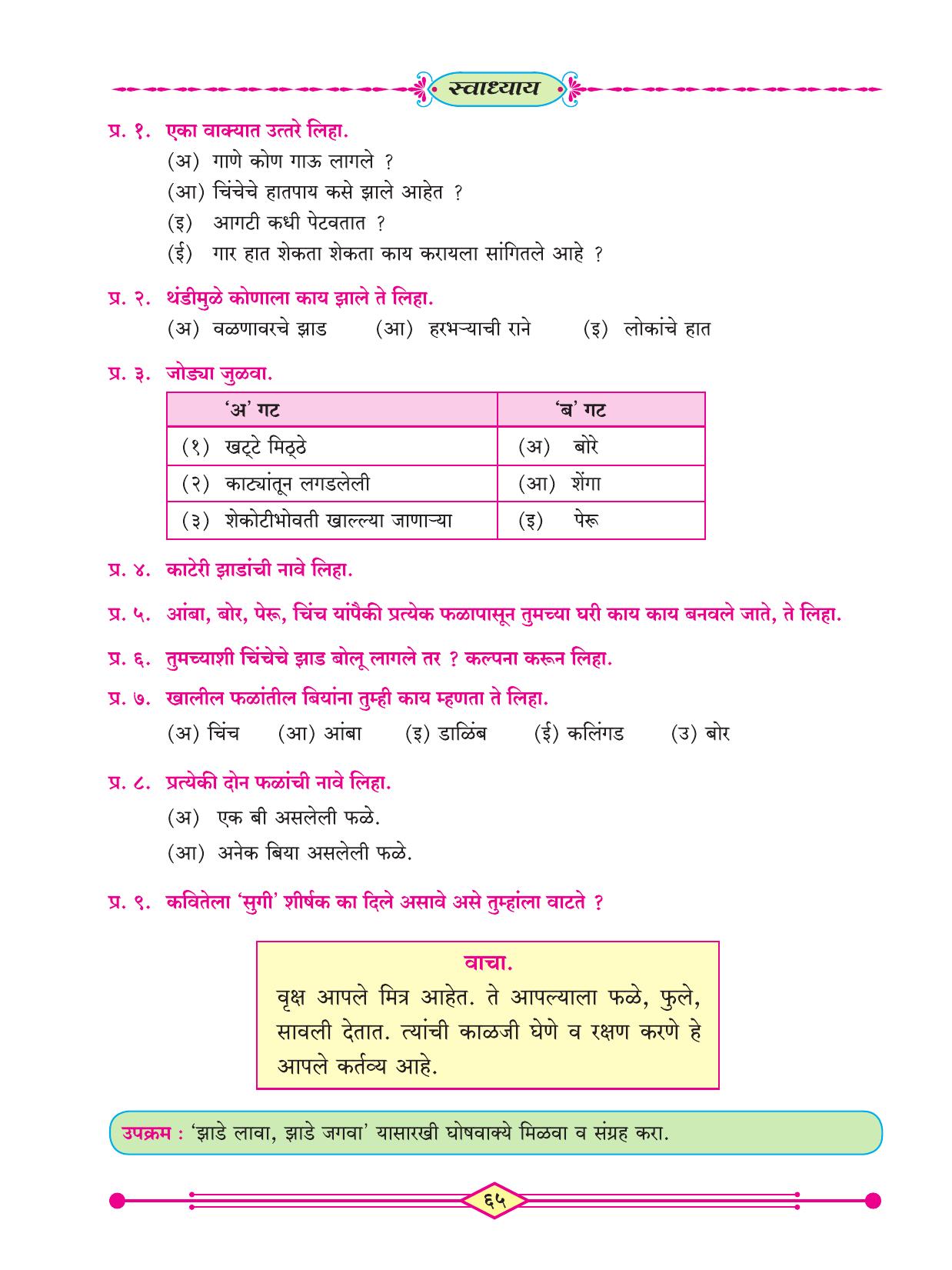 Maharashtra Board Class 3 Marathi (Marathi Medium) Textbook - Page 75