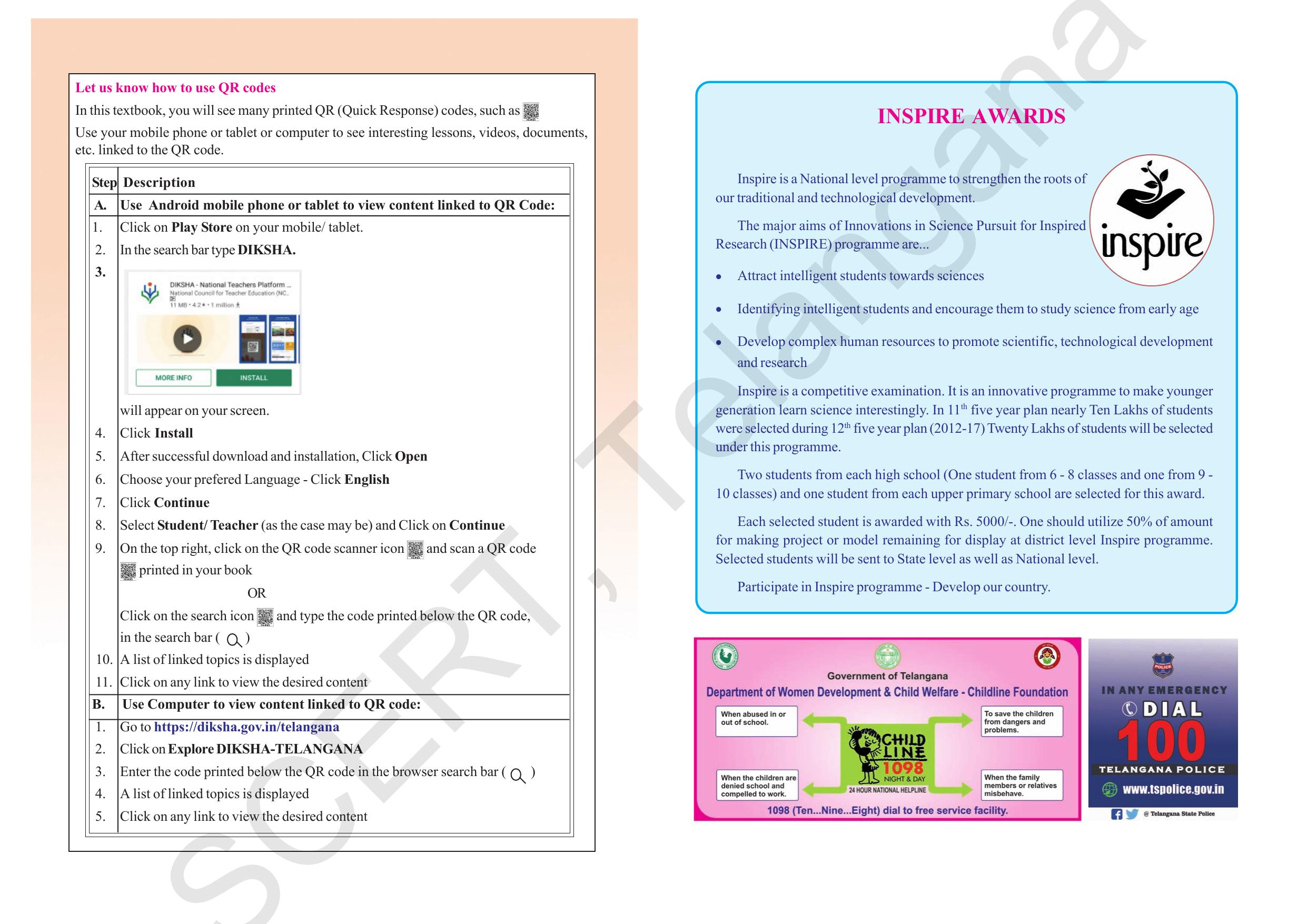 TS SCERT Class 8 Biological Science (English Medium) Text Book - Page 2