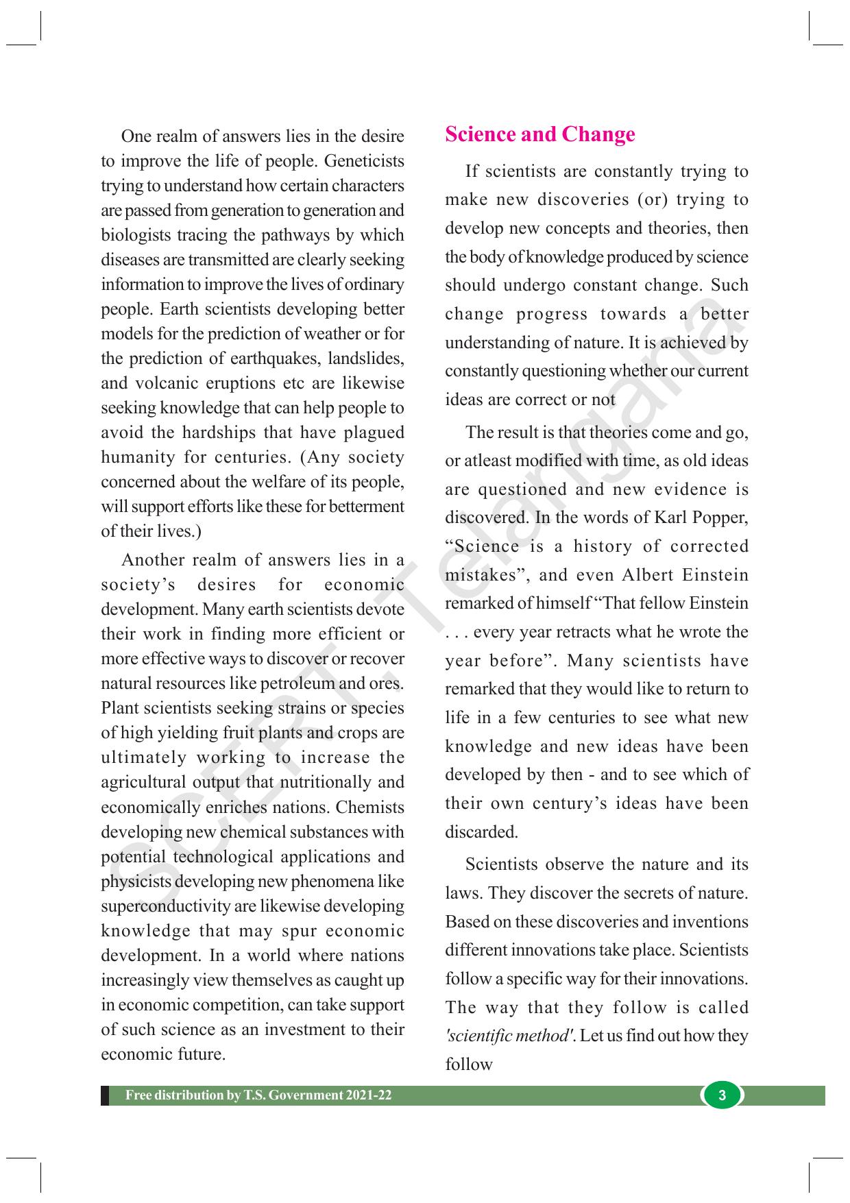 TS SCERT Class 8 Biological Science (English Medium) Text Book - Page 15