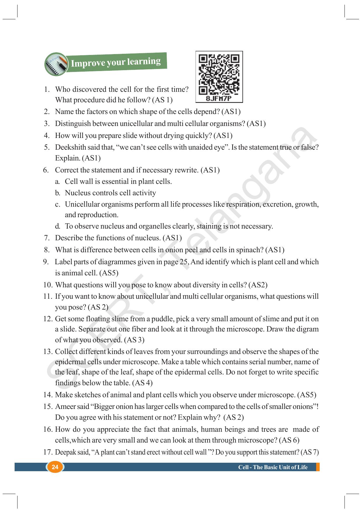 TS SCERT Class 8 Biological Science (English Medium) Text Book - Page 36