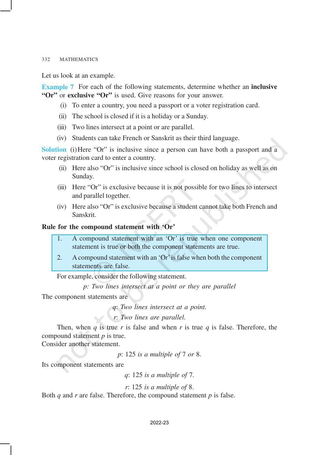 NCERT Book for Class 11 Maths Chapter 14 Mathematical Reasoning - Page 12