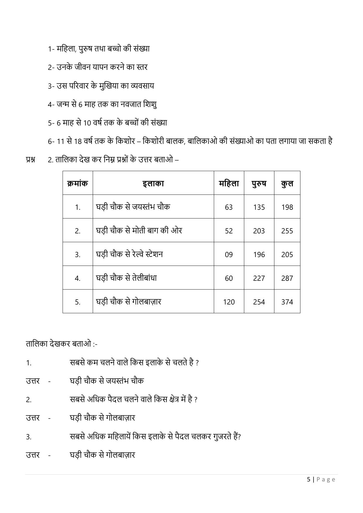 Chhattisgarh Board Class 5 EVS Question Bank - Page 10