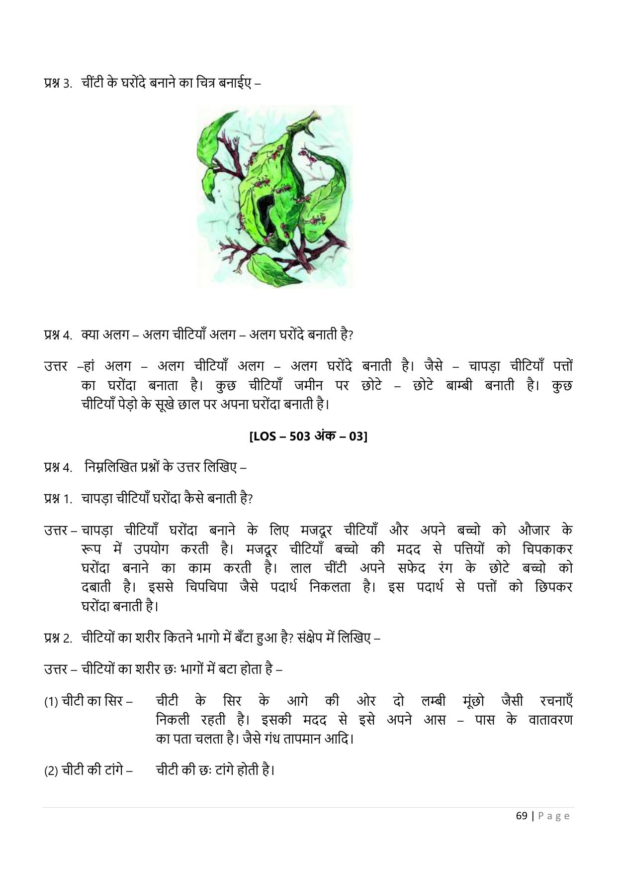 Chhattisgarh Board Class 5 EVS Question Bank - Page 74