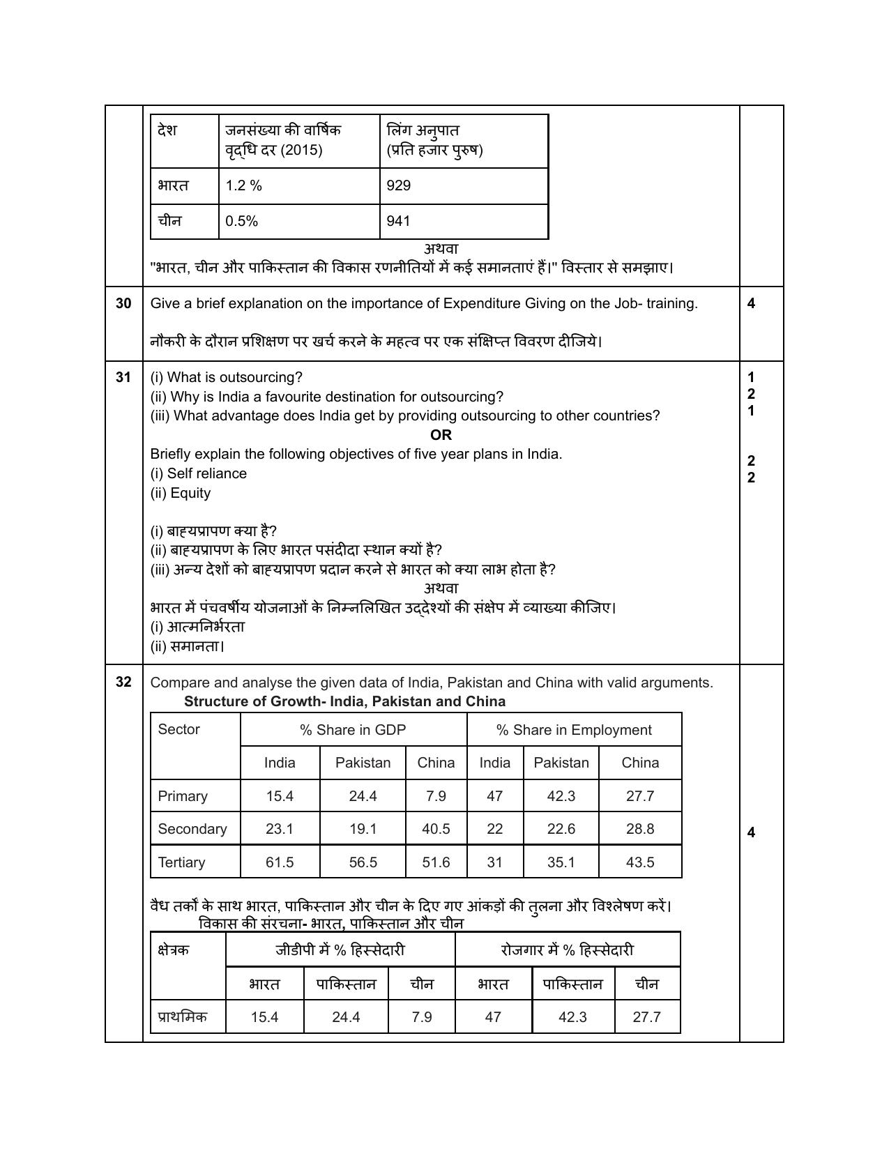 Edudel Class 12 Economics Sample Question Paper - Page 20