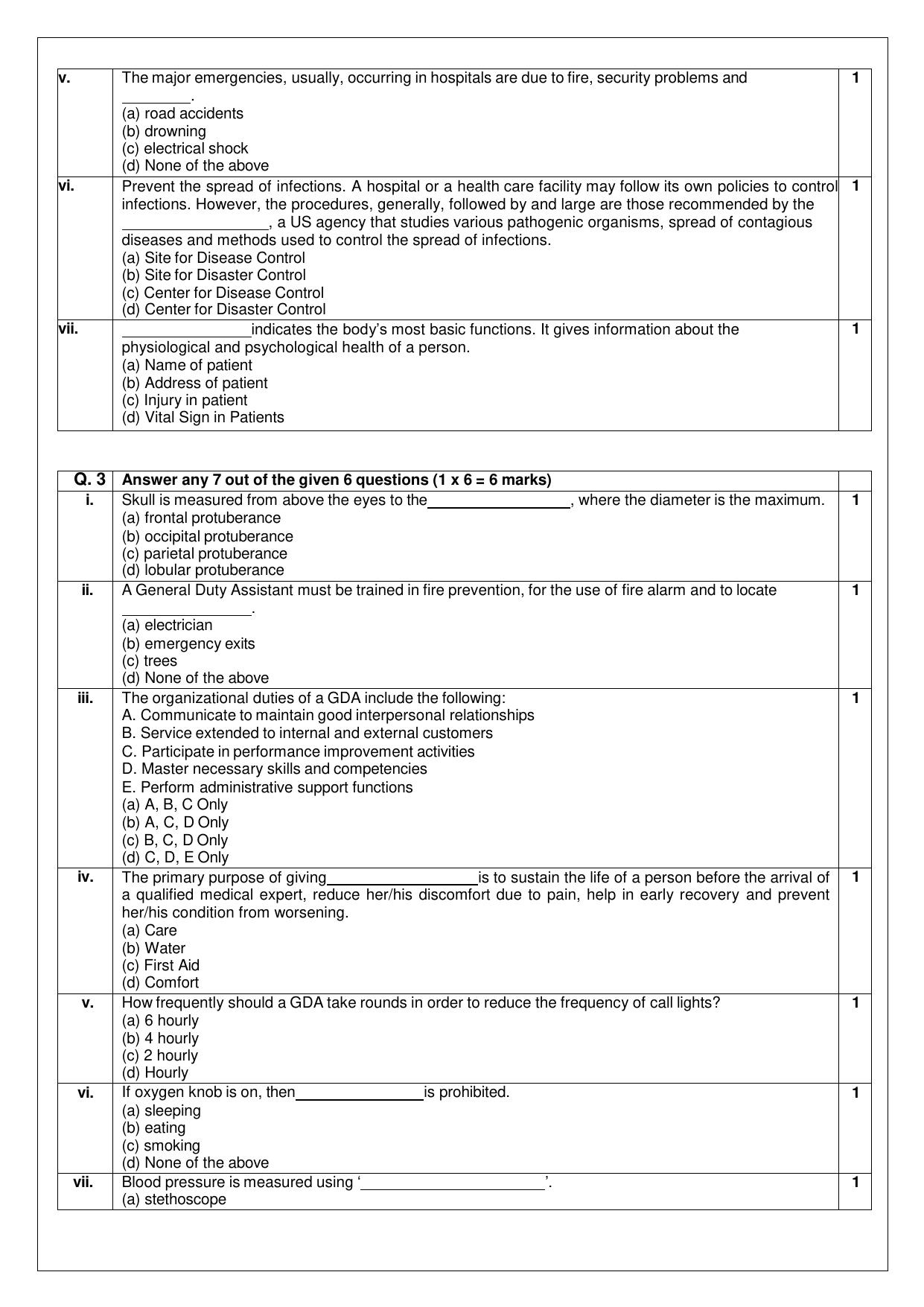 CBSE Class 11: Health Care 2025 Sample Paper - Page 4