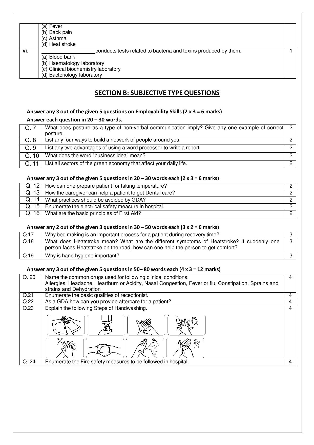 CBSE Class 11: Health Care 2025 Sample Paper - Page 7
