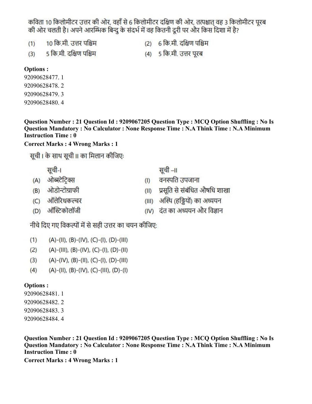CUET PG 2023: SCQP21 – MPT/Master in Respiratory Theory (MRT) (Hindi)-Shift 1 (08-06-2023) Question Paper - Page 22