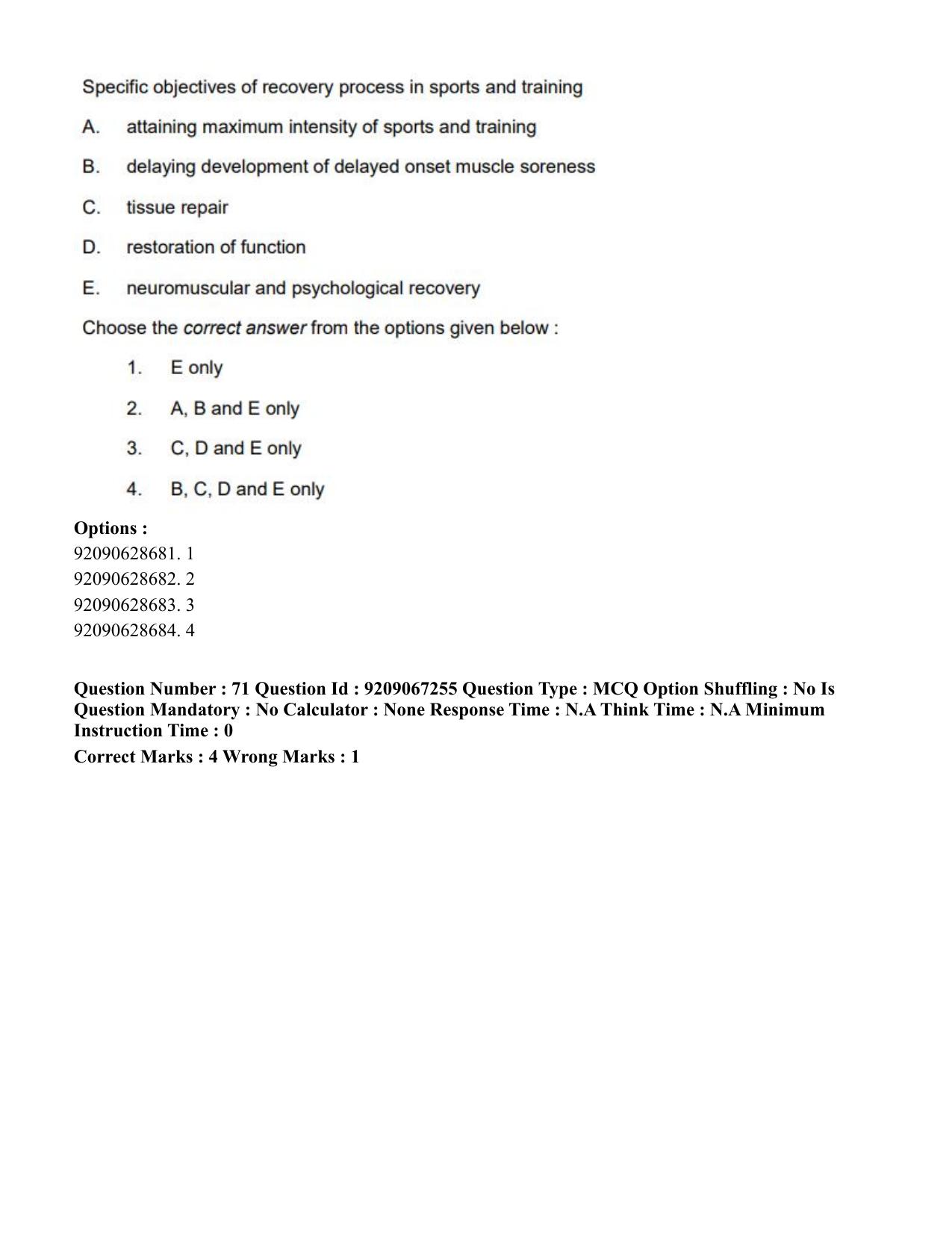 CUET PG 2023: SCQP21 – MPT/Master in Respiratory Theory (MRT) (Hindi)-Shift 1 (08-06-2023) Question Paper - Page 78