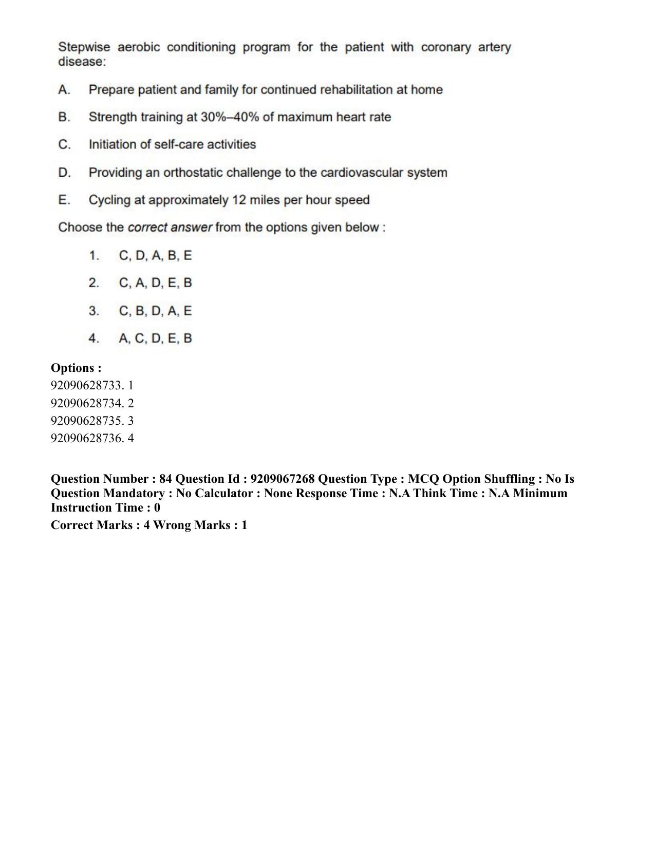 CUET PG 2023: SCQP21 – MPT/Master in Respiratory Theory (MRT) (Hindi)-Shift 1 (08-06-2023) Question Paper - Page 96