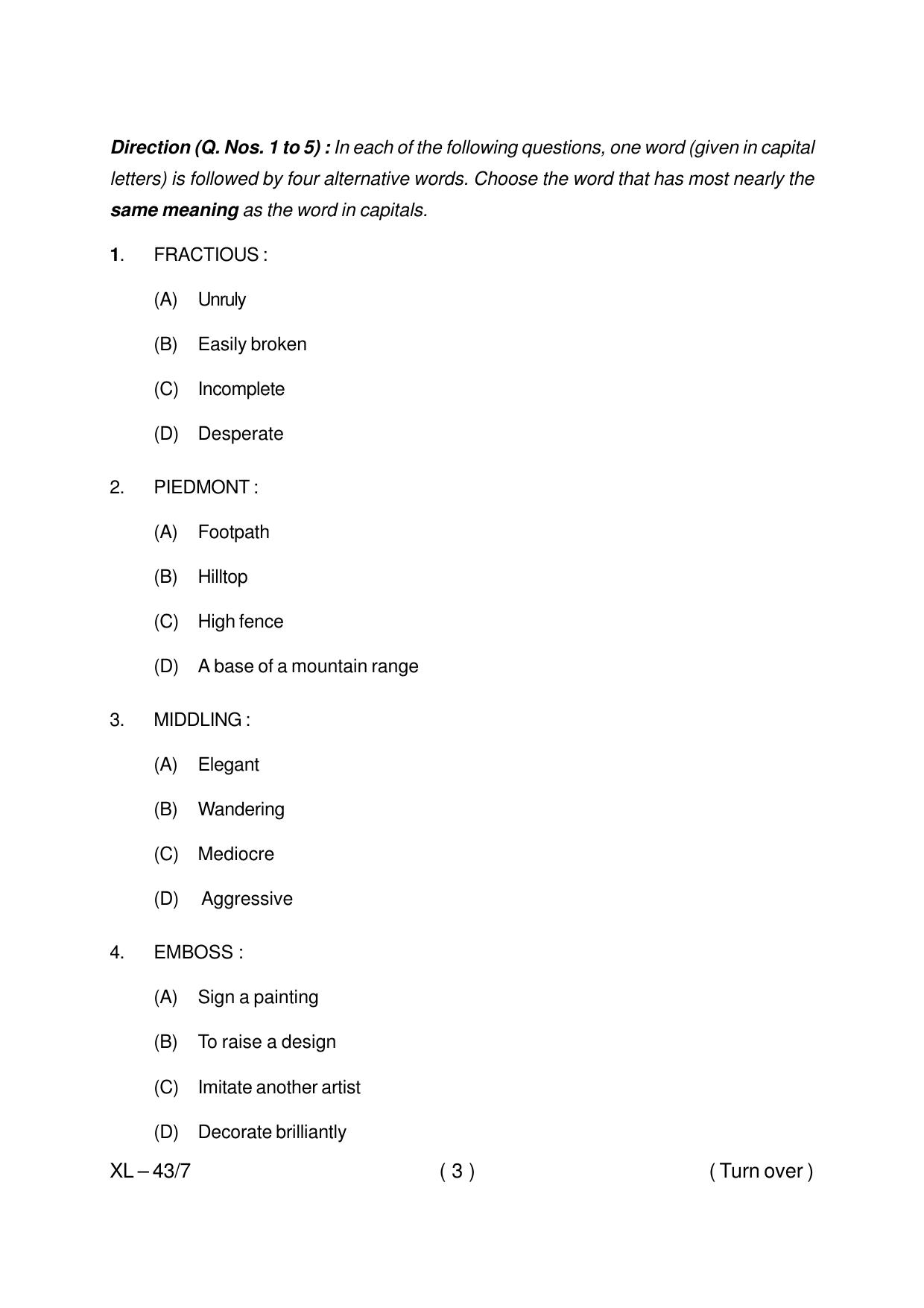 Odisha CPET IRPM PMIR 2020 Question Paper - Page 3