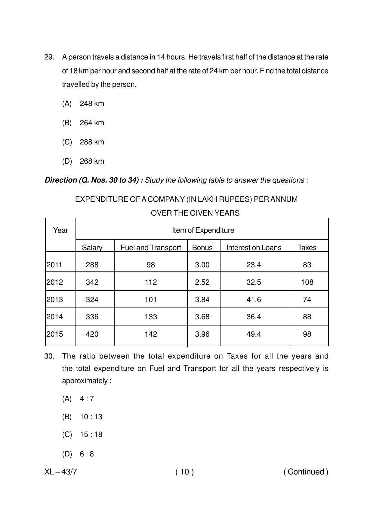 Odisha CPET IRPM PMIR 2020 Question Paper - Page 10