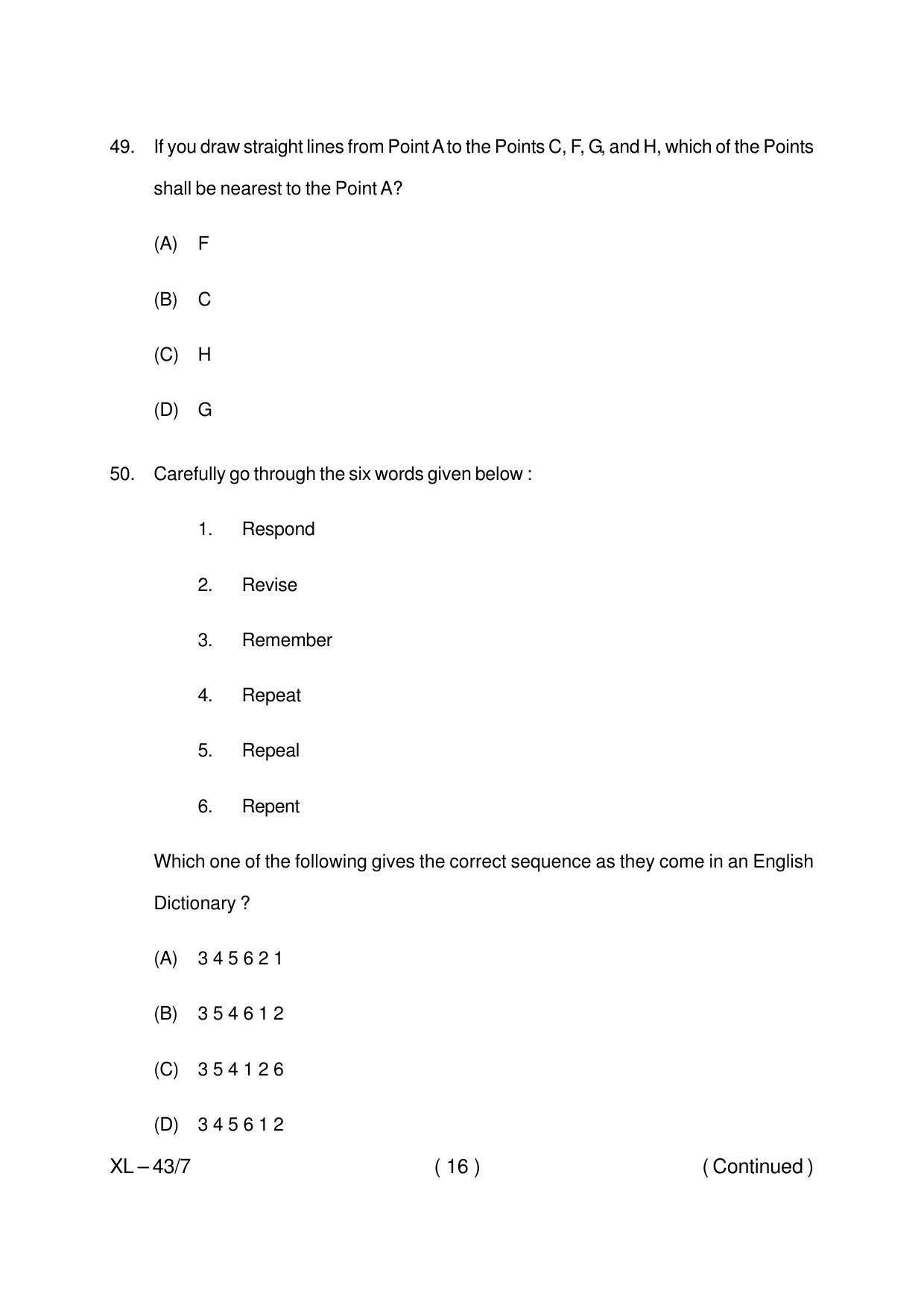 Odisha CPET IRPM PMIR 2020 Question Paper - Page 16