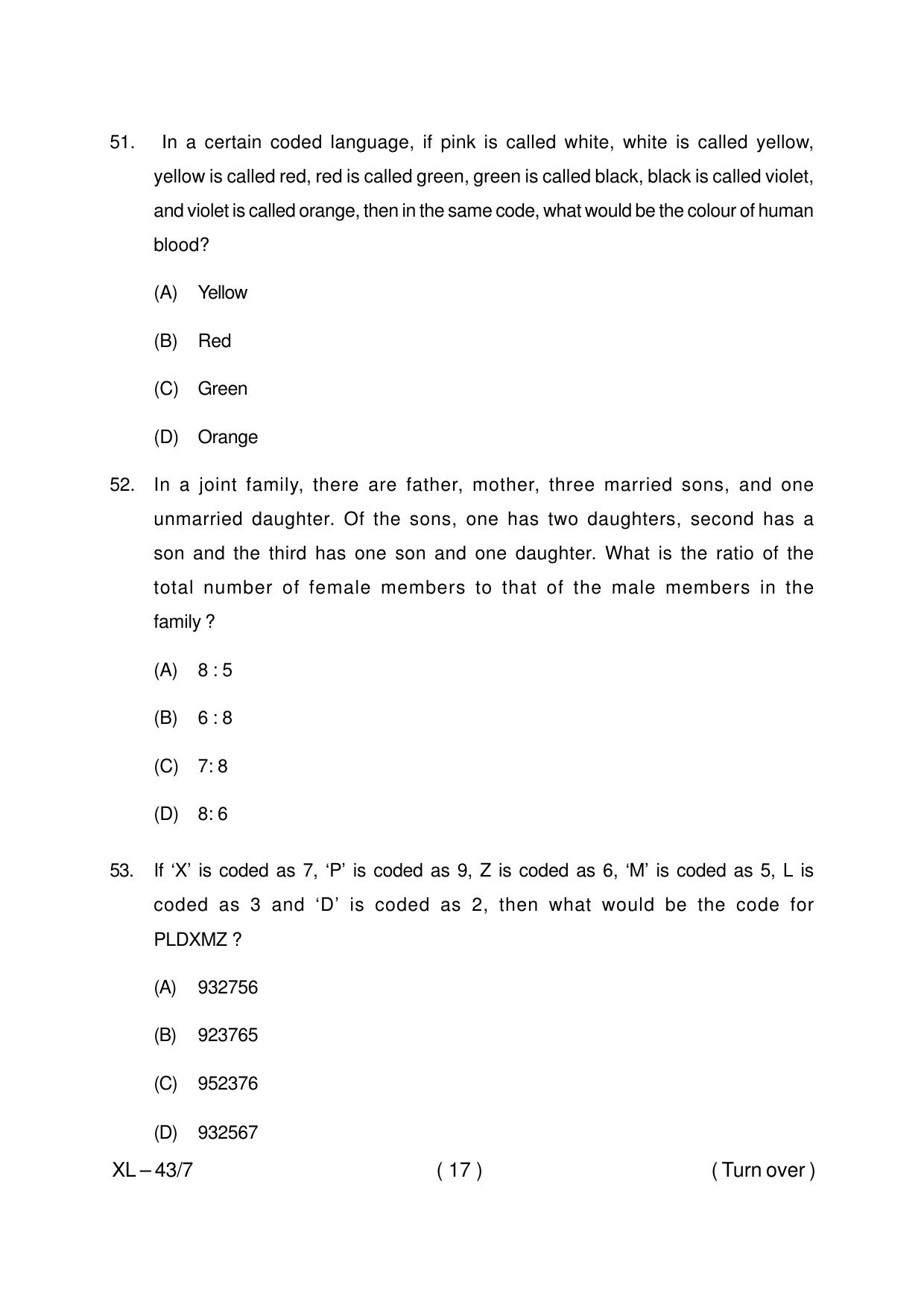 Odisha CPET IRPM PMIR 2020 Question Paper - Page 17