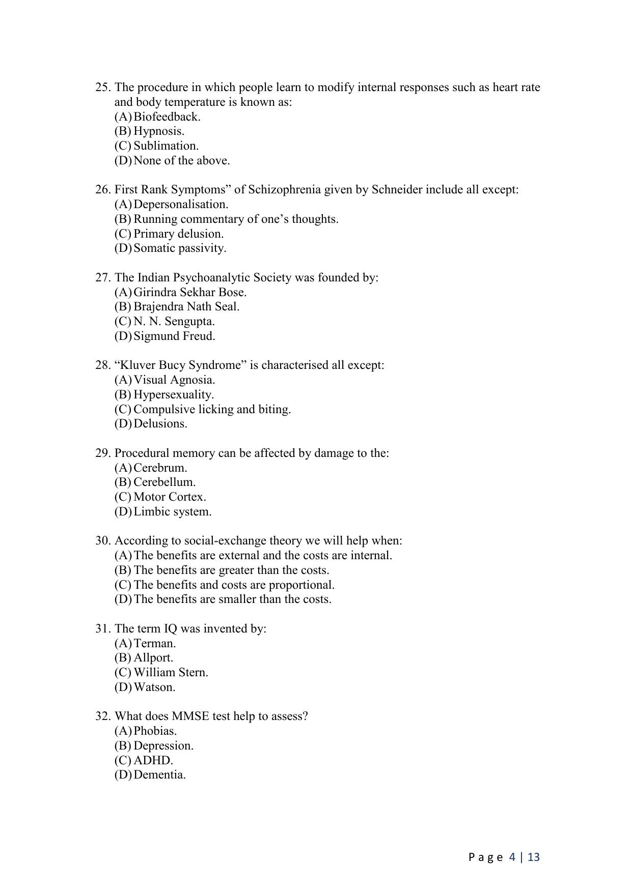WB JEMAS (PG) MPHIL CP 2024 Question Paper - Page 6