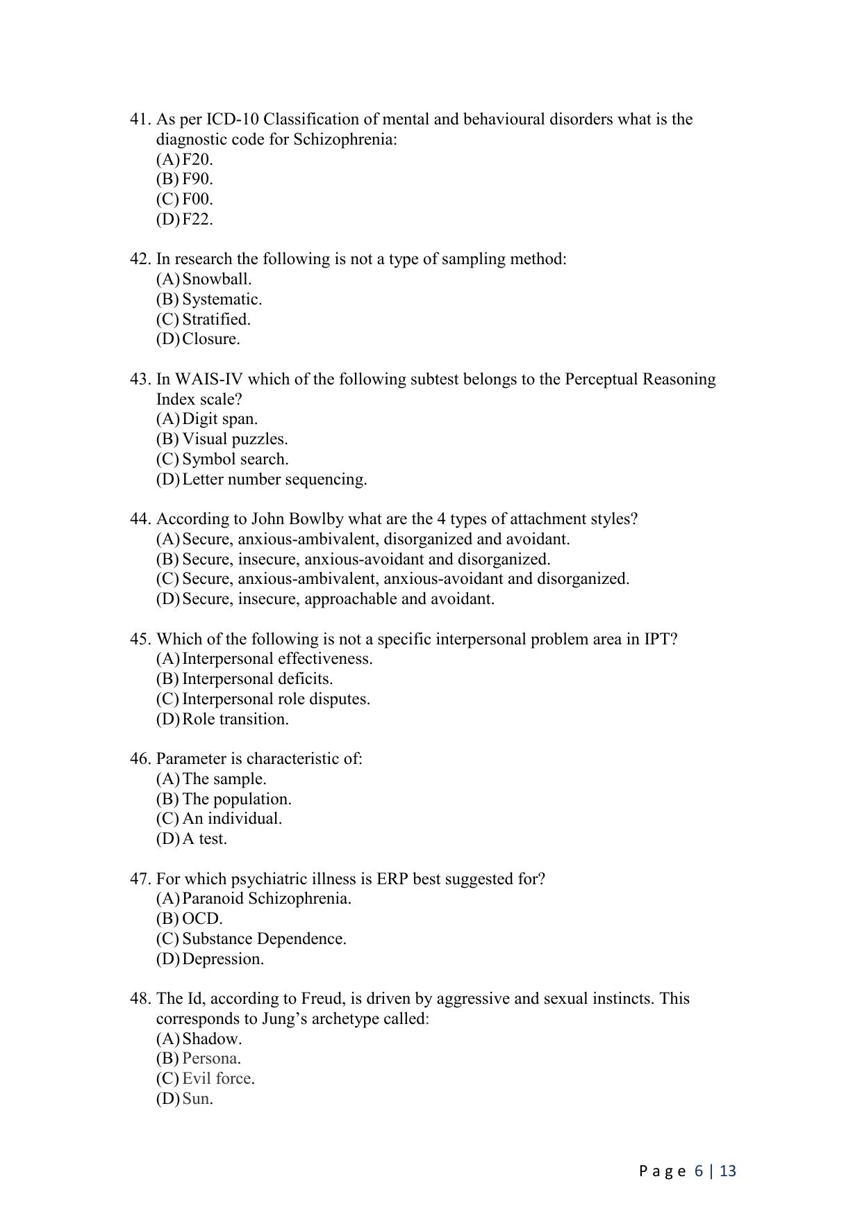 WB JEMAS (PG) MPHIL CP 2024 Question Paper - Page 8