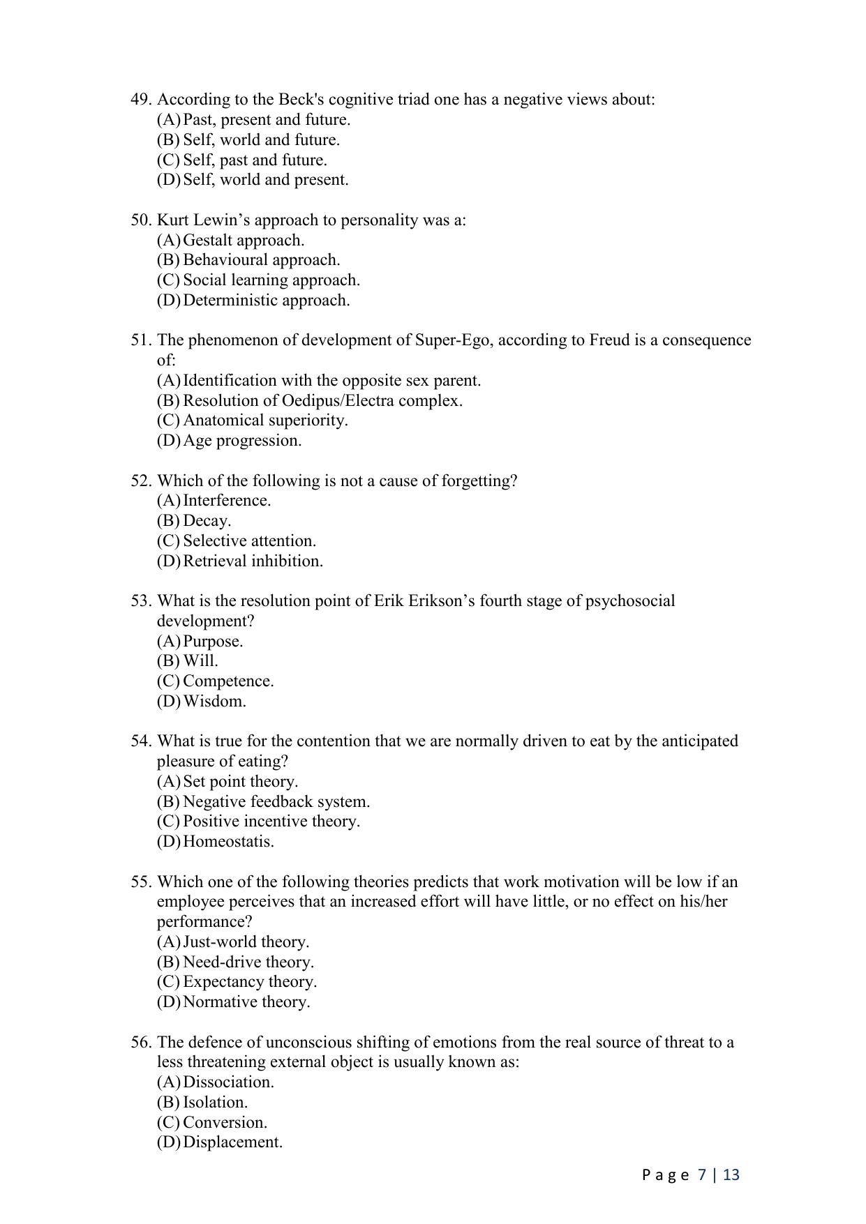 WB JEMAS (PG) MPHIL CP 2024 Question Paper - Page 9