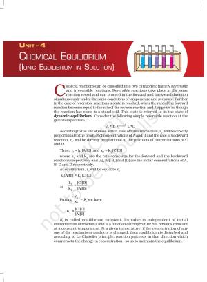 NCERT Laboratory Manuals for Class XI Chemistry - Unit-4 Chemical Equilibrium (Ionic Equilibrium in Solution)