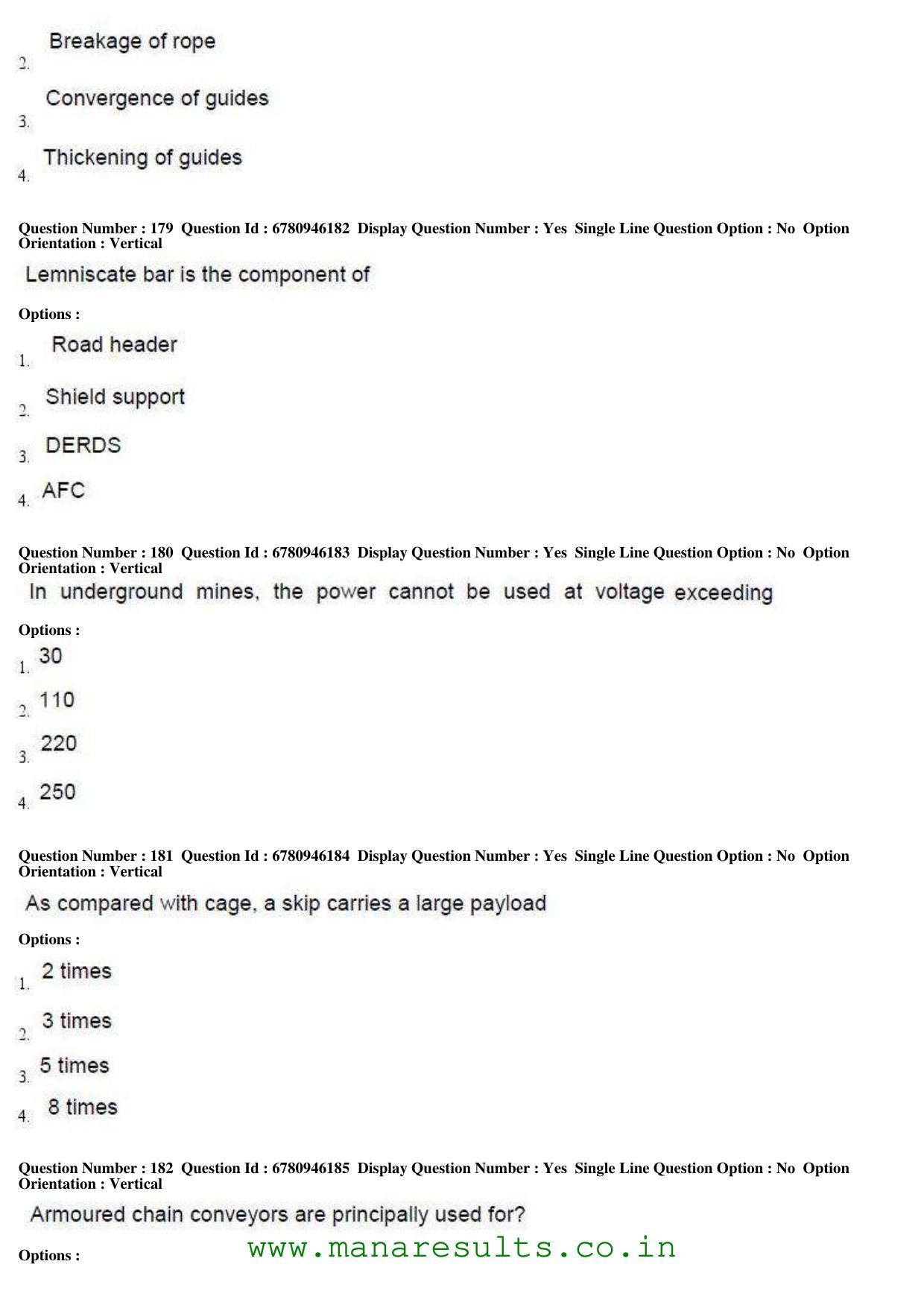 AP ECET 2017 Mining Engineering Old Previous Question Papers - Page 55