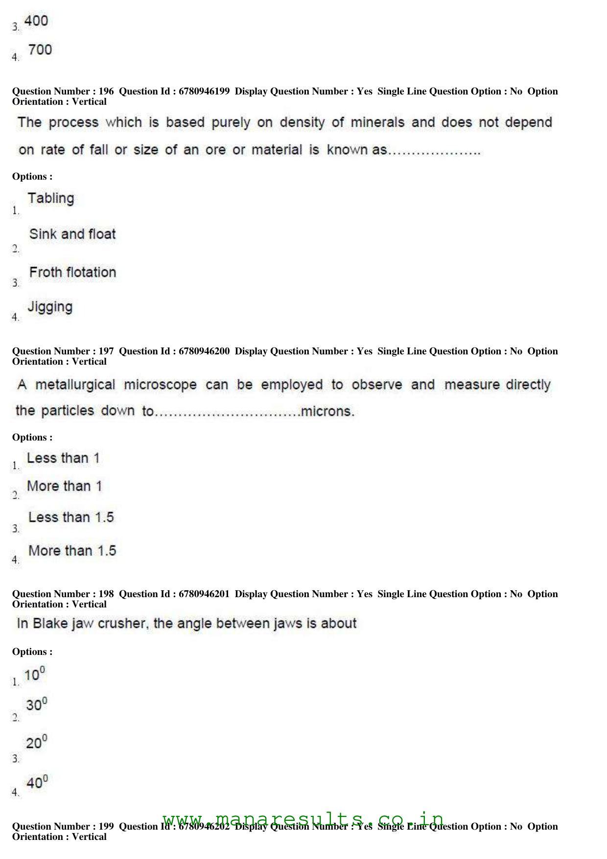 AP ECET 2017 Mining Engineering Old Previous Question Papers - Page 60
