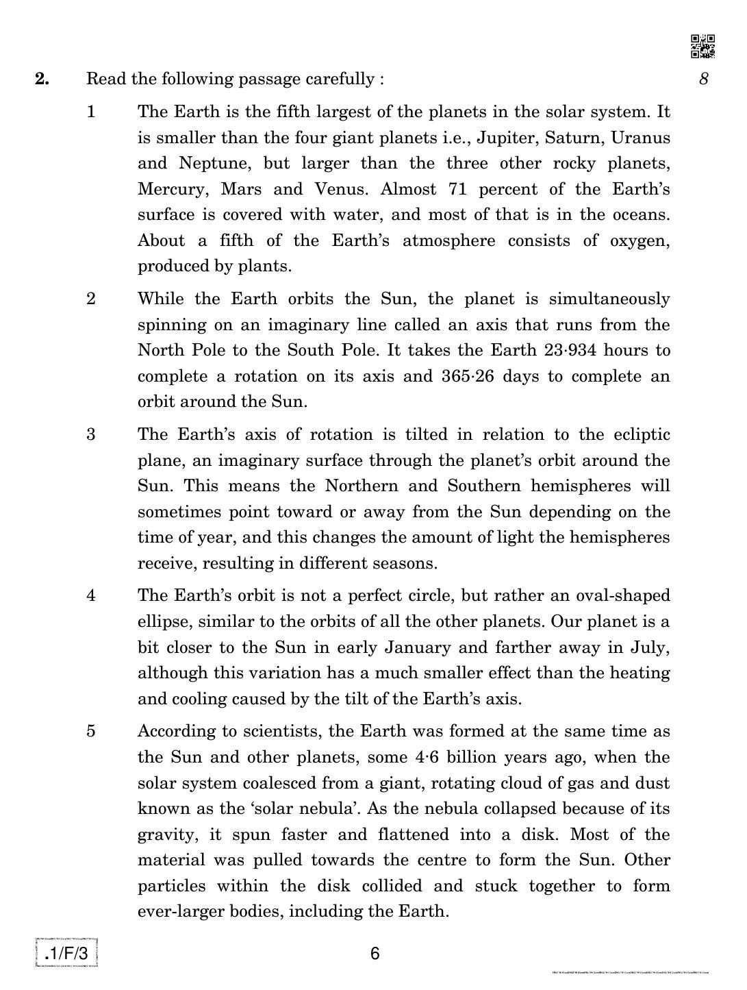 CBSE Class 12 1-C-3 English Core 2020 Compartment Question Paper - Page 6