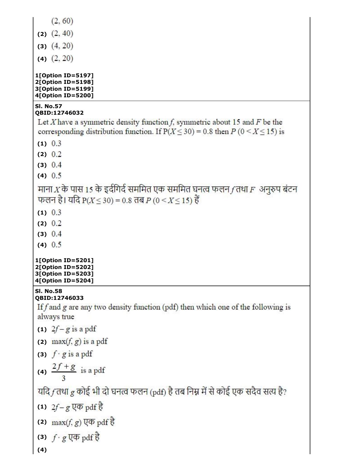 CUET (PG) 2022: PGQP-29 Statistics (2-09-2022) Question Paper - Page 36