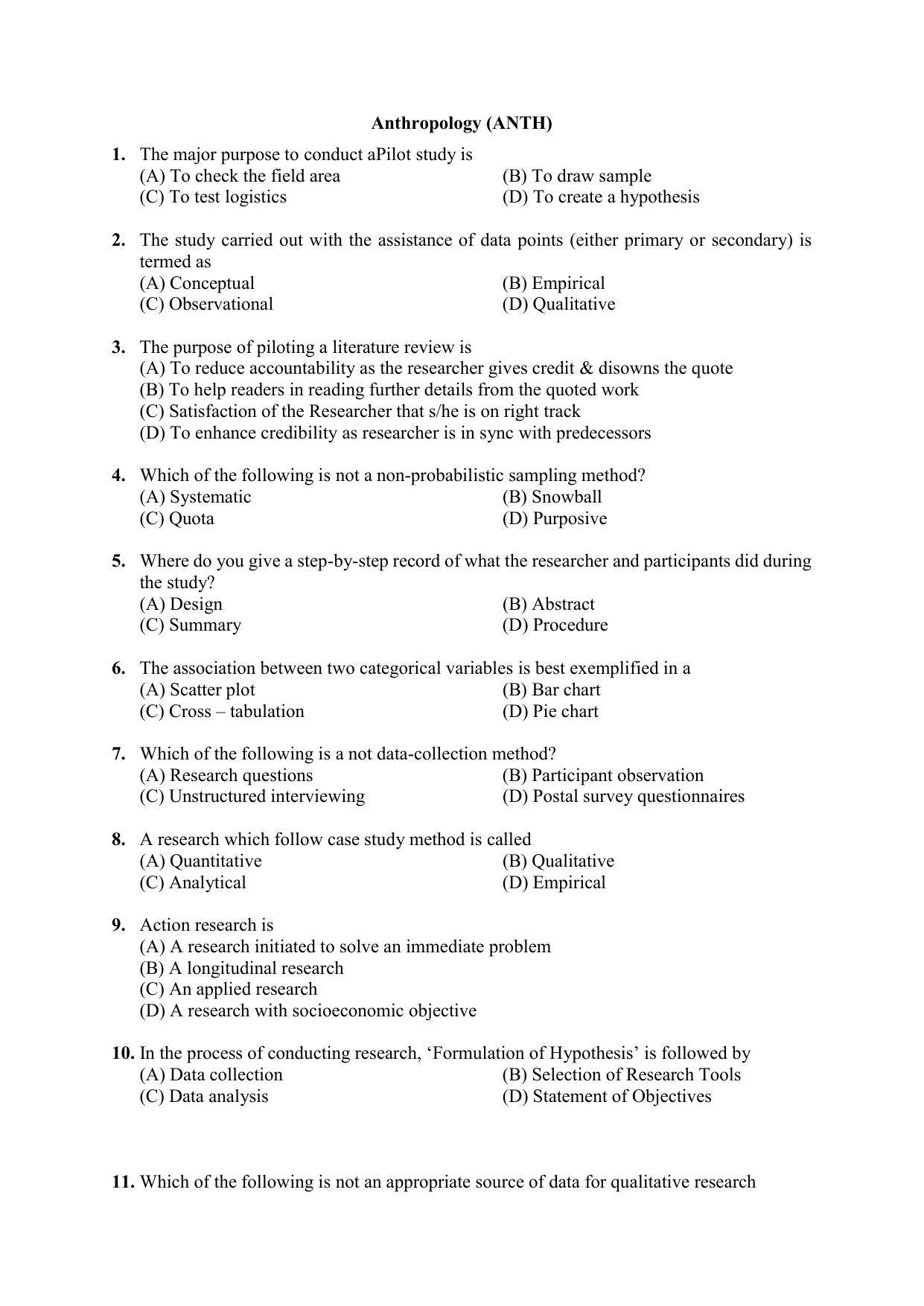 PU MPET Biotechnology 2020 Question Papers - Page 9