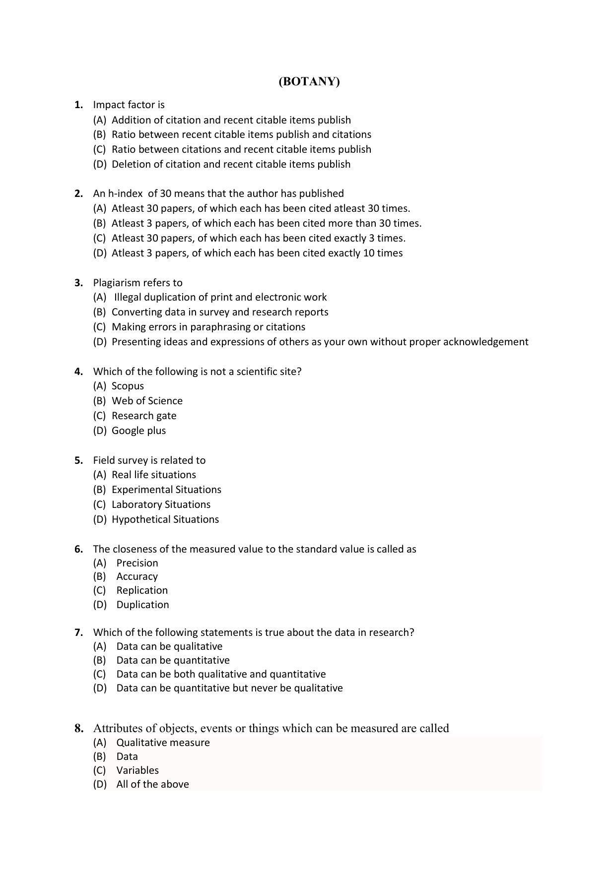 PU MPET Biotechnology 2020 Question Papers - Page 26