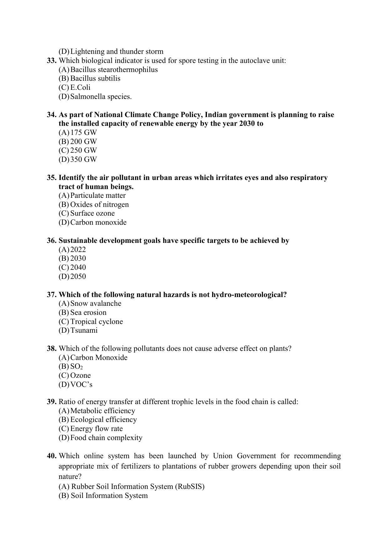 PU MPET Biotechnology 2020 Question Papers - Page 45