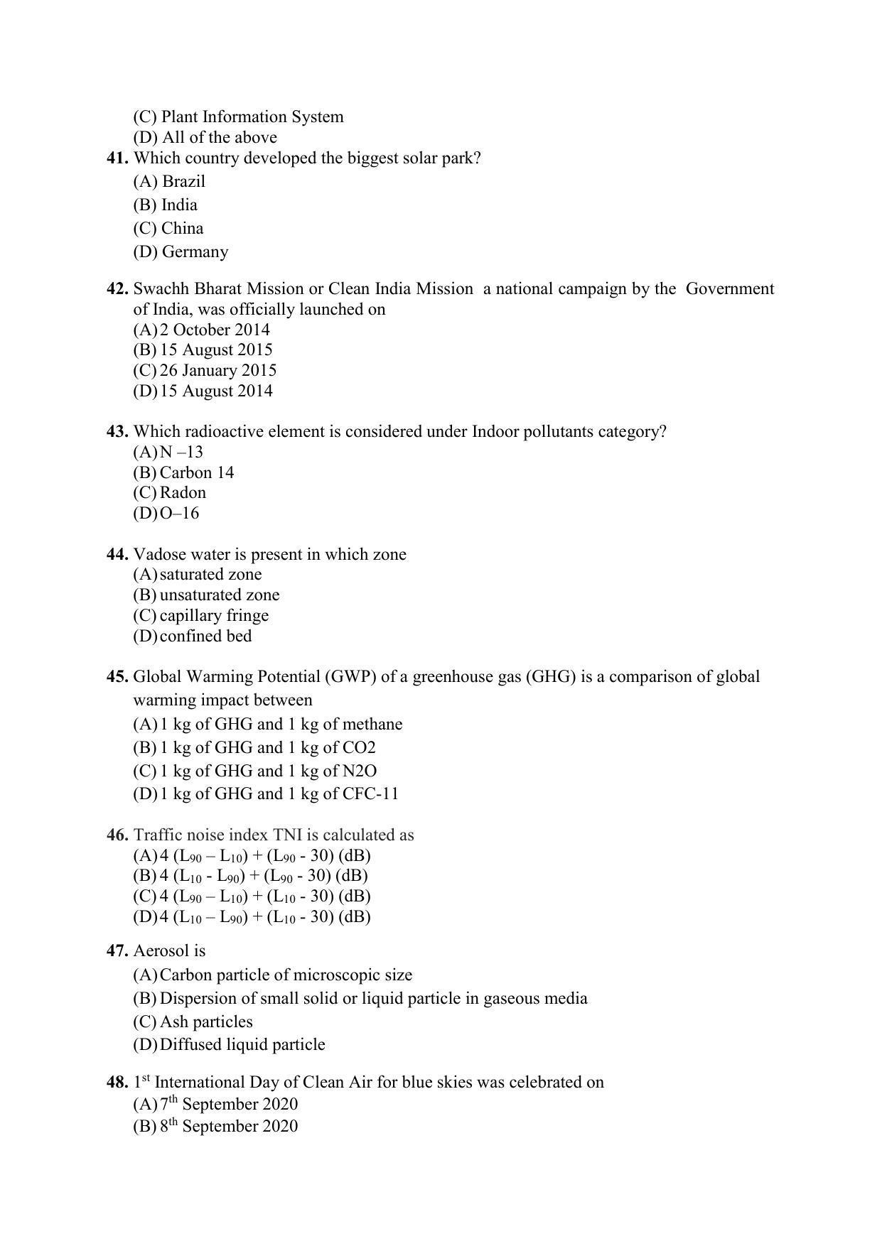 PU MPET Biotechnology 2020 Question Papers - Page 46