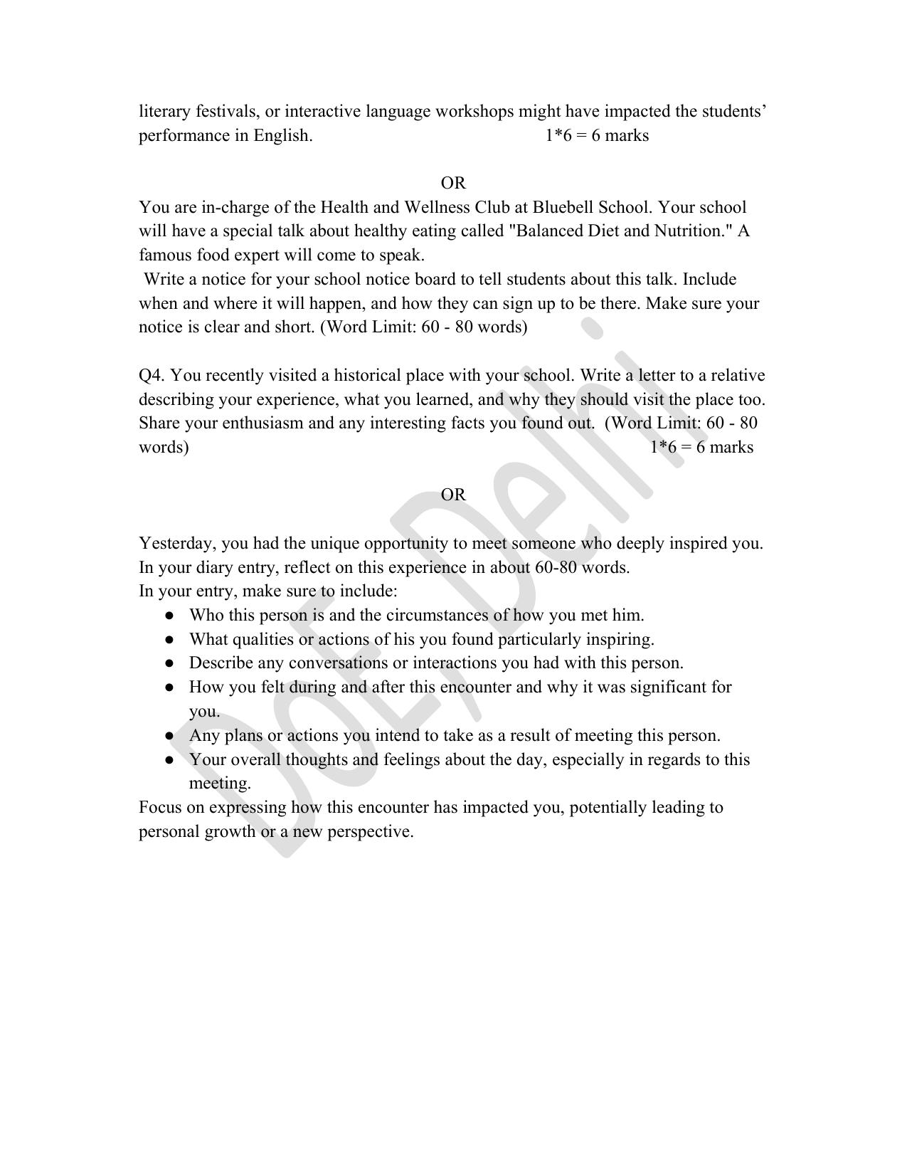 Edudel Class 8 English Practice Papers-2 (2023-24) - Page 4