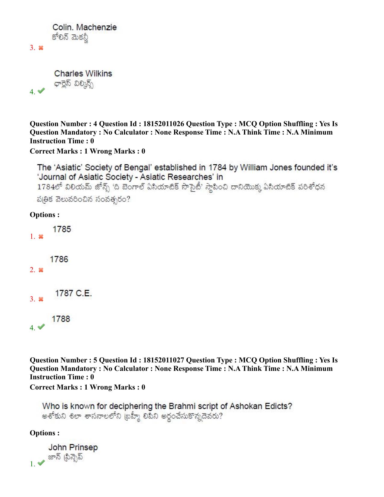 TS CPGET 2023 M.A. Ancient Indian History Culture and  Archaeology (AIHCA) (Shift 3) Question Paper with Answer Key - Page 4