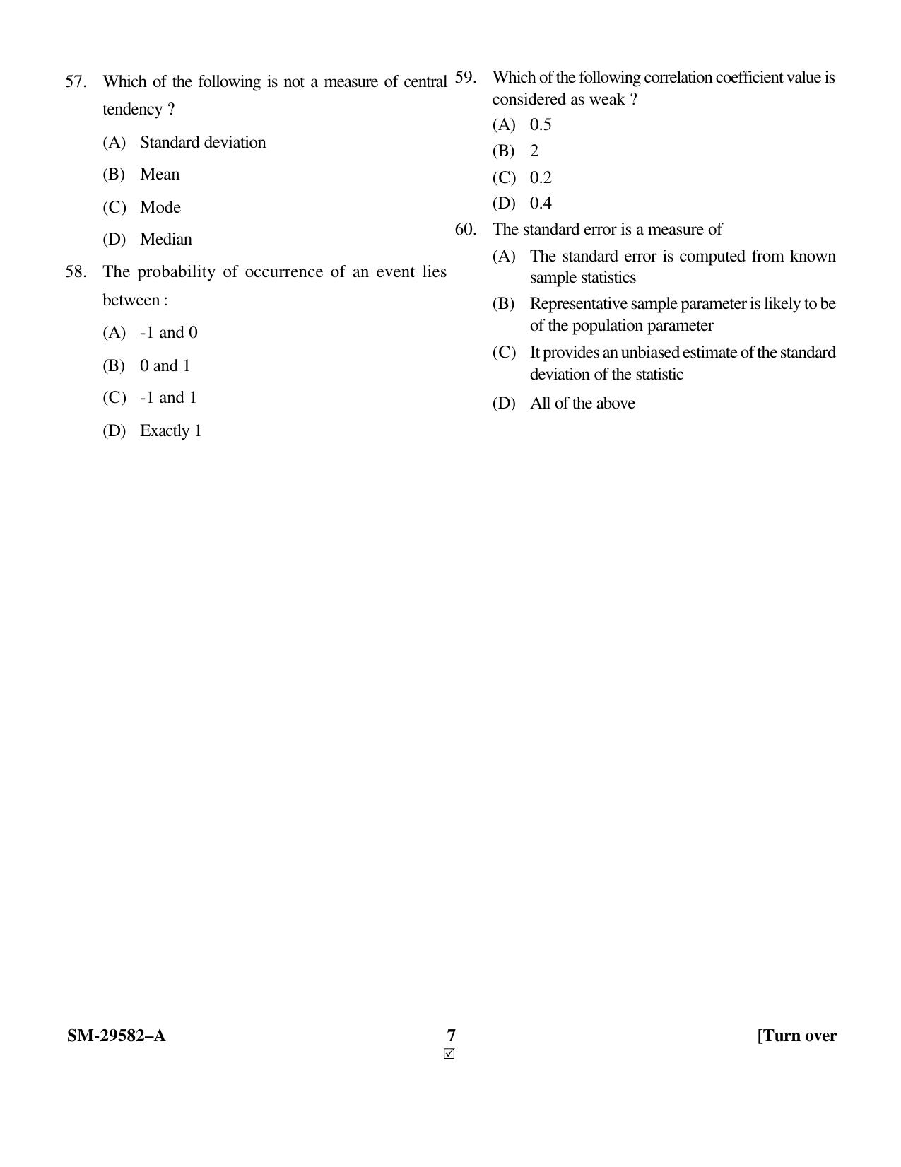 KUET 2023 M.Sc. Microbiology Question Paper - Page 7
