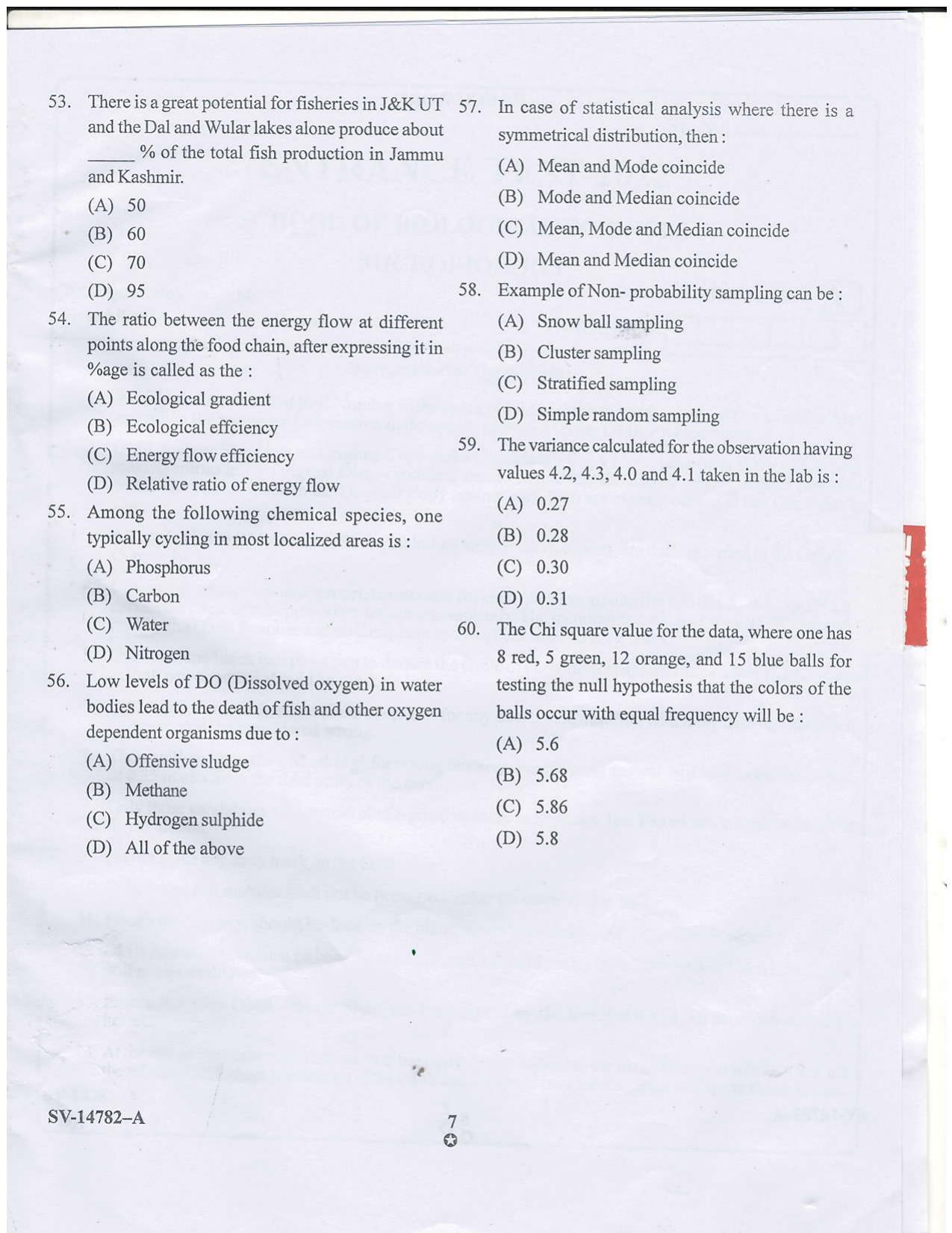 KUET 2023 M.Sc. Microbiology Question Paper - Page 15
