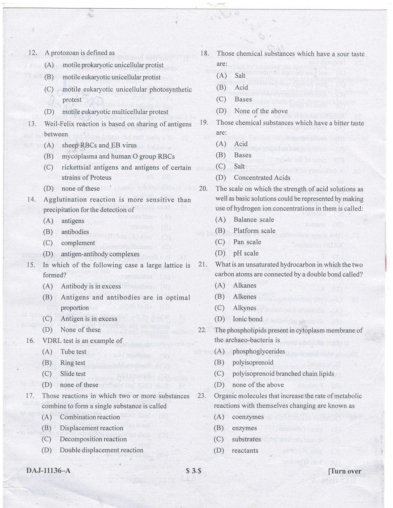 KUET 2023 M.Sc. Microbiology Question Paper - Page 41