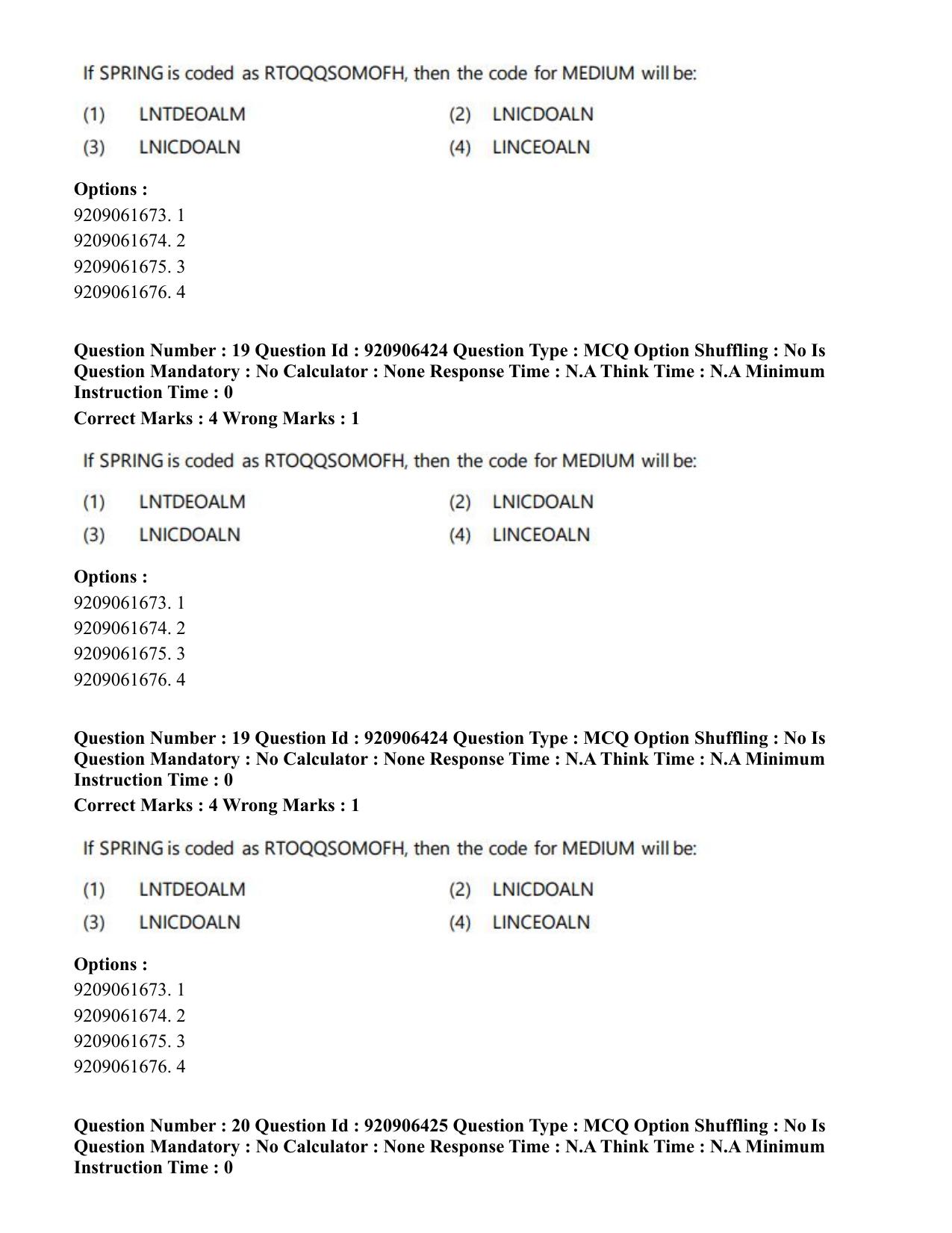 CUET PG 2023: ACQP24 – Vedanta, Sarvadarshan, Mimansa, Nyaya (Eng.) (06-06-2023) Question Paper - Page 34