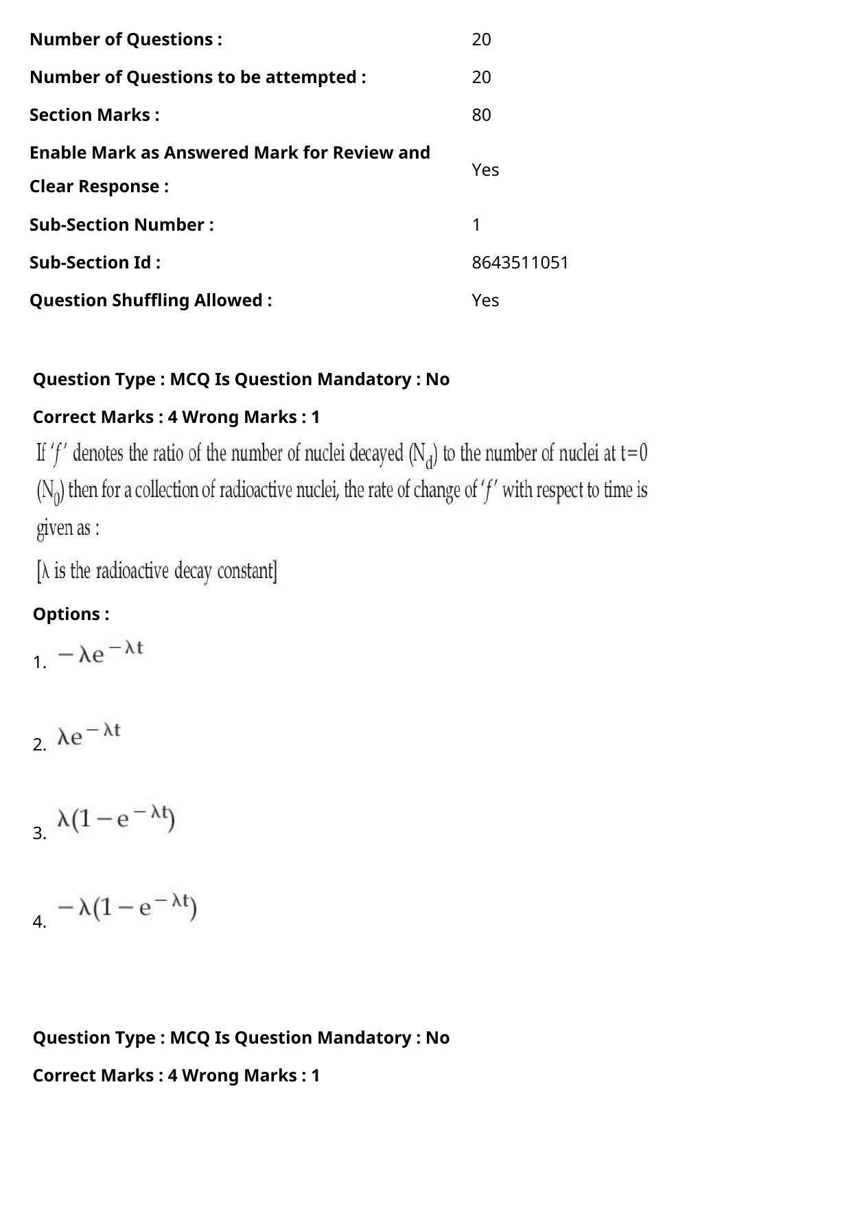 JEE Mains 2021: BTech Marathi (Shift 1) 27-07-2021 Question Paper - Page 2