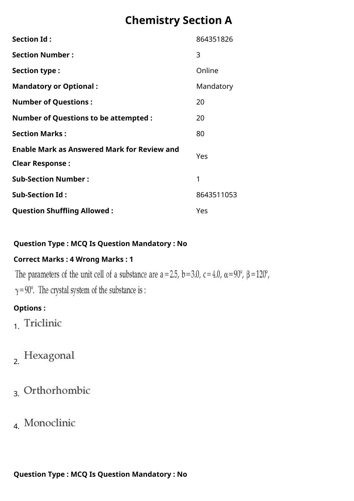 JEE Mains 2021: BTech Marathi (Shift 1) 27-07-2021 Question Paper - Page 45
