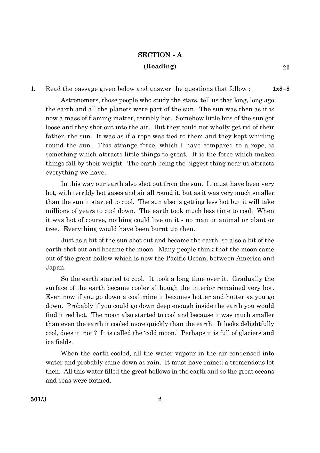 CBSE Class 10 NSQF 501 Set 3 EC 2016 Question Paper - Page 2