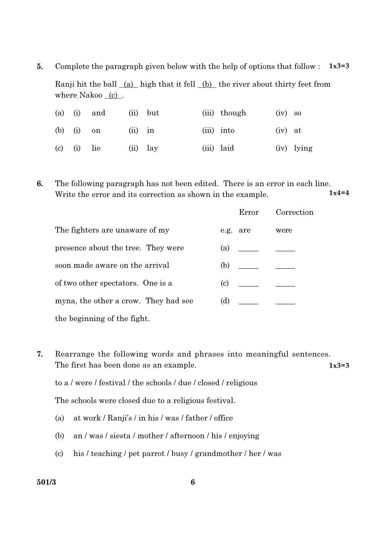 CBSE Class 10 NSQF 501 Set 3 EC 2016 Question Paper - Page 6